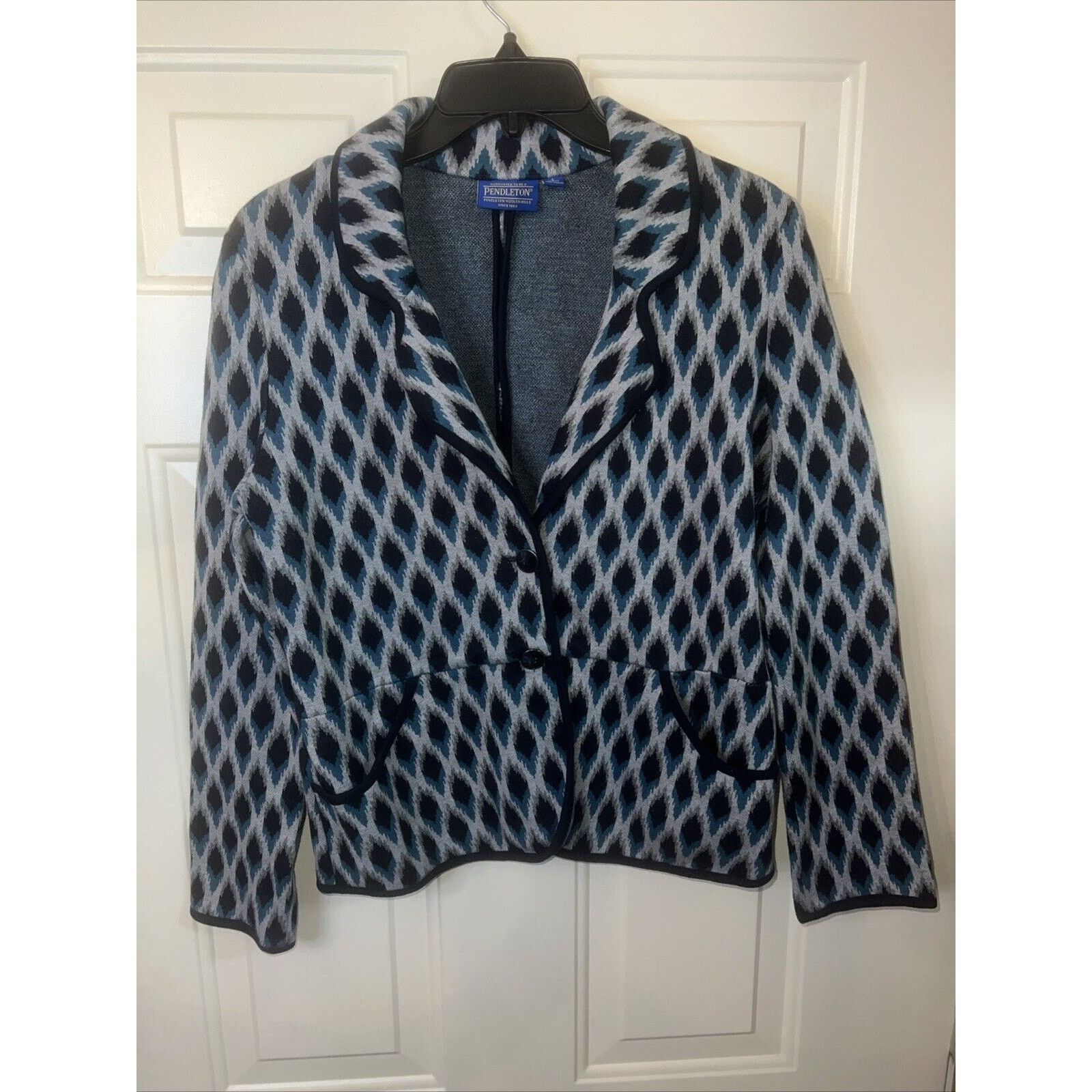 Pendleton Pendleton Blazer Suit Jacket Sport Coat Women's Large Blue Size L / US 10 / IT 46 - 1 Thumbnail