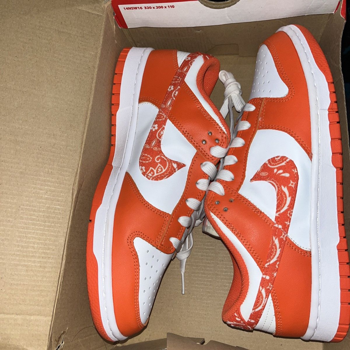 Nike Nike Dunk Low Orange Paisley Size US 9.5 / IT 39.5 - 1 Thumbnail