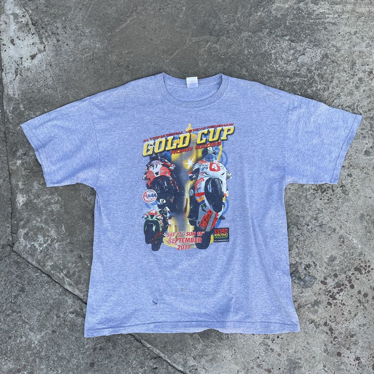 Vintage Vintage Gold Cup Road Races T-shirts Logo Y2K Auto 66 90s Size US XL / EU 56 / 4 - 1 Thumbnail
