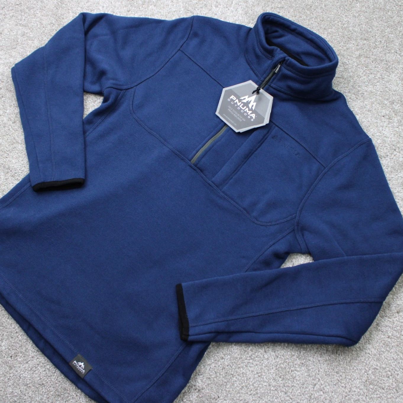 Durango Pnuma Sweatshirt Pullover 1/4 Zip Blue Mens Small Fleece NWT Size US S / EU 44-46 / 1 - 3 Thumbnail