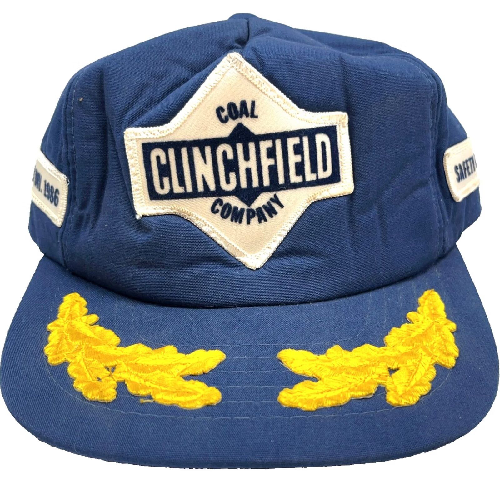Coal VINTAGE Clinchfield Coal Trucker Hat Cap Patch Snap Back 80s 90s Leafs Mining Size ONE SIZE - 2 Thumbnail