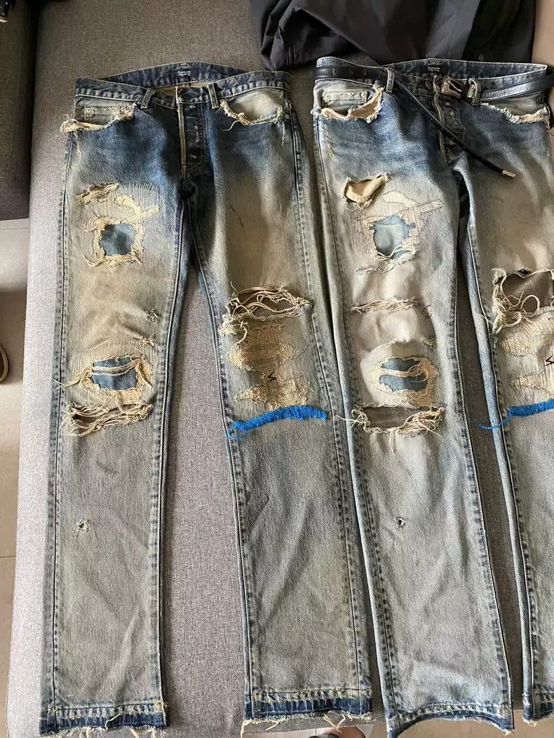 Undercover undercover 68 Blue thread of jeans Size US 32 / EU 48 - 1 Thumbnail