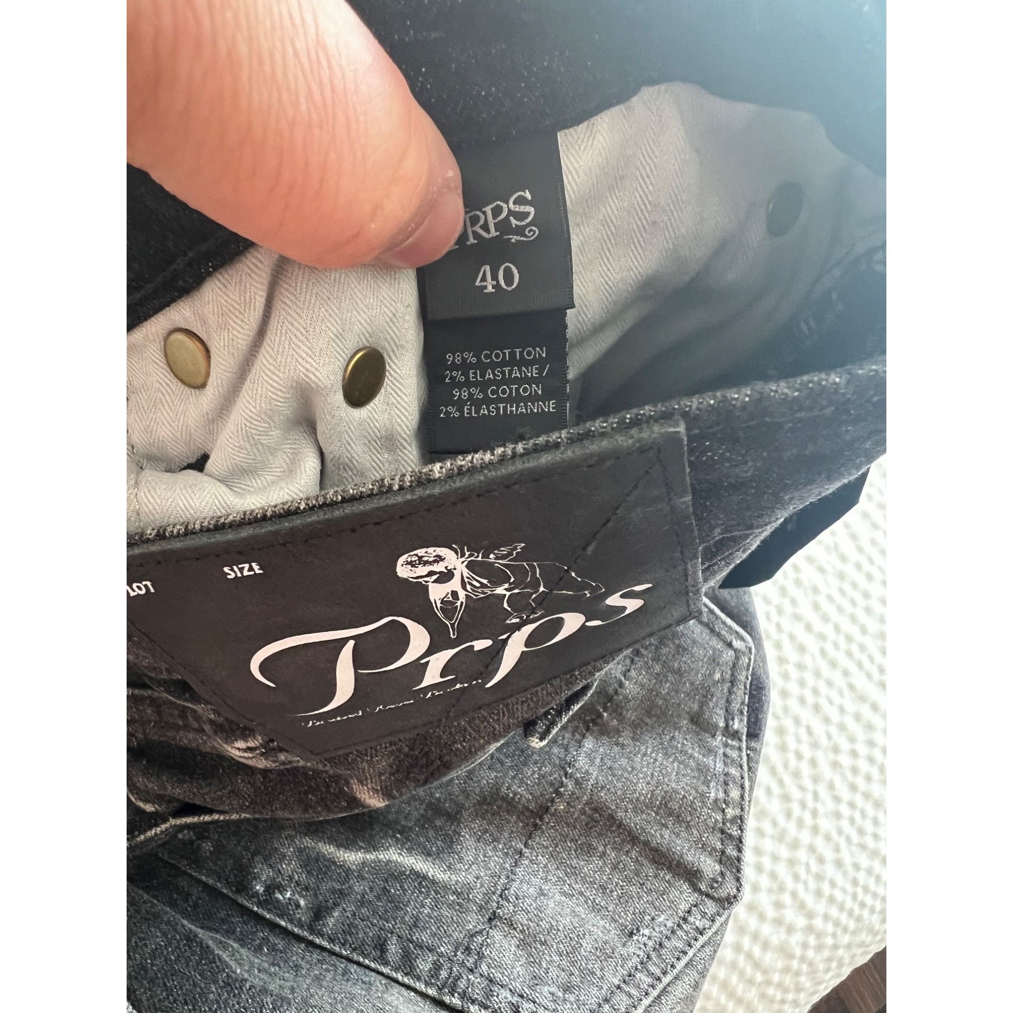 Prps Prps The Eleanor Distressed Mens Jeans - Size 40x35 Size US 40 / EU 56 - 9 Thumbnail