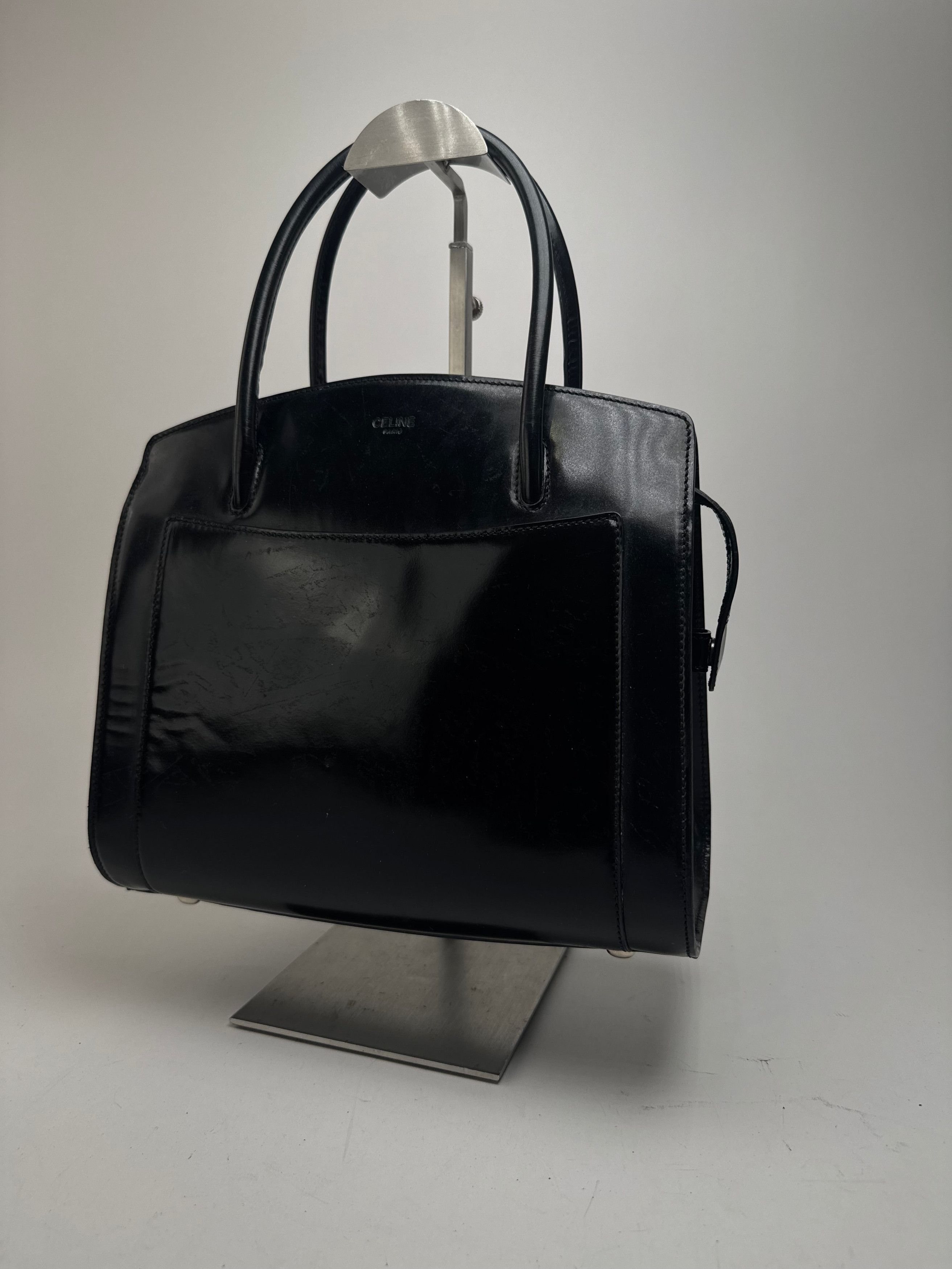 Vintage Paris Patent Leather bag black