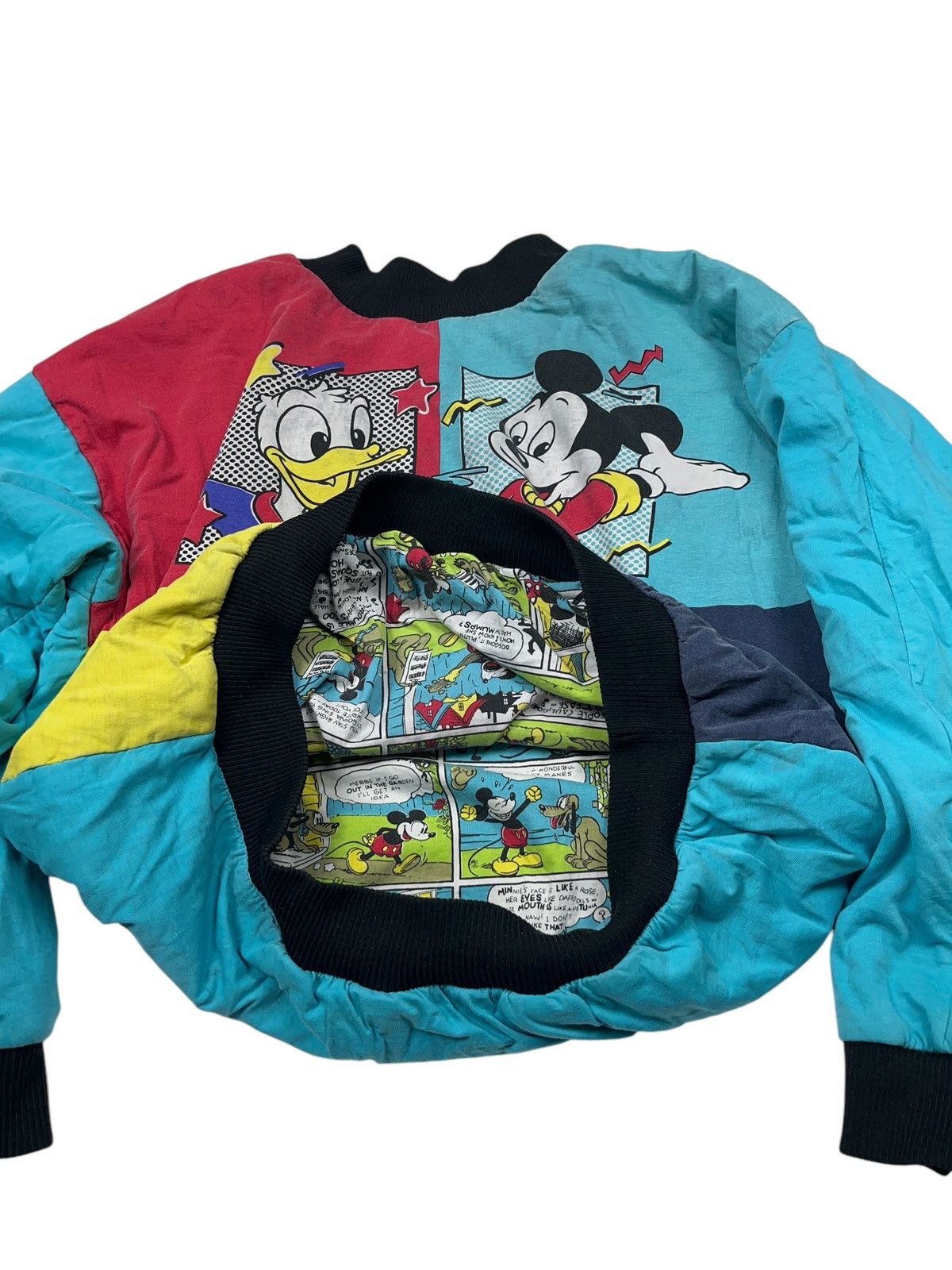 Disney × Mickey Mouse × Vintage Vintage 80s Disney Mickey Mouse Reversible Sweatshirt Size US M / EU 48-50 / 2 - 8 Thumbnail