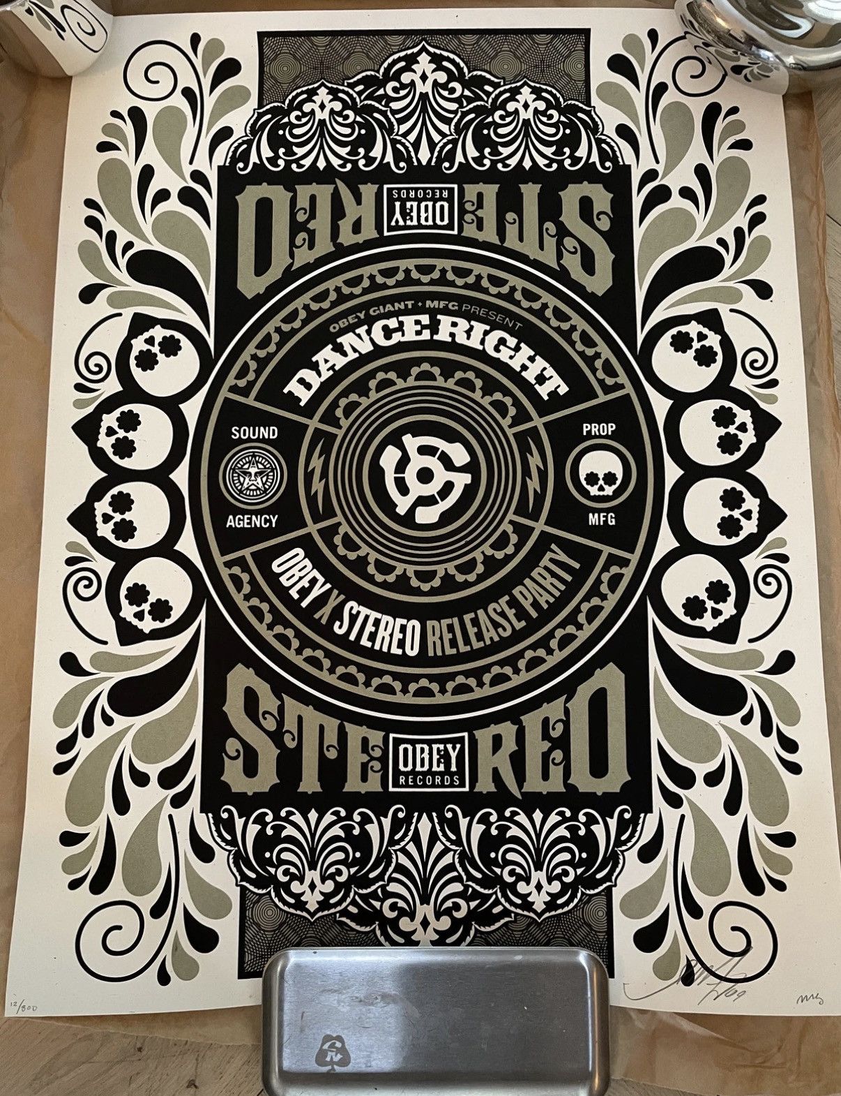 Obey OBEY Stereo Skateboard Limited Edition Print Hand Signed Size ONE SIZE - 1 Thumbnail