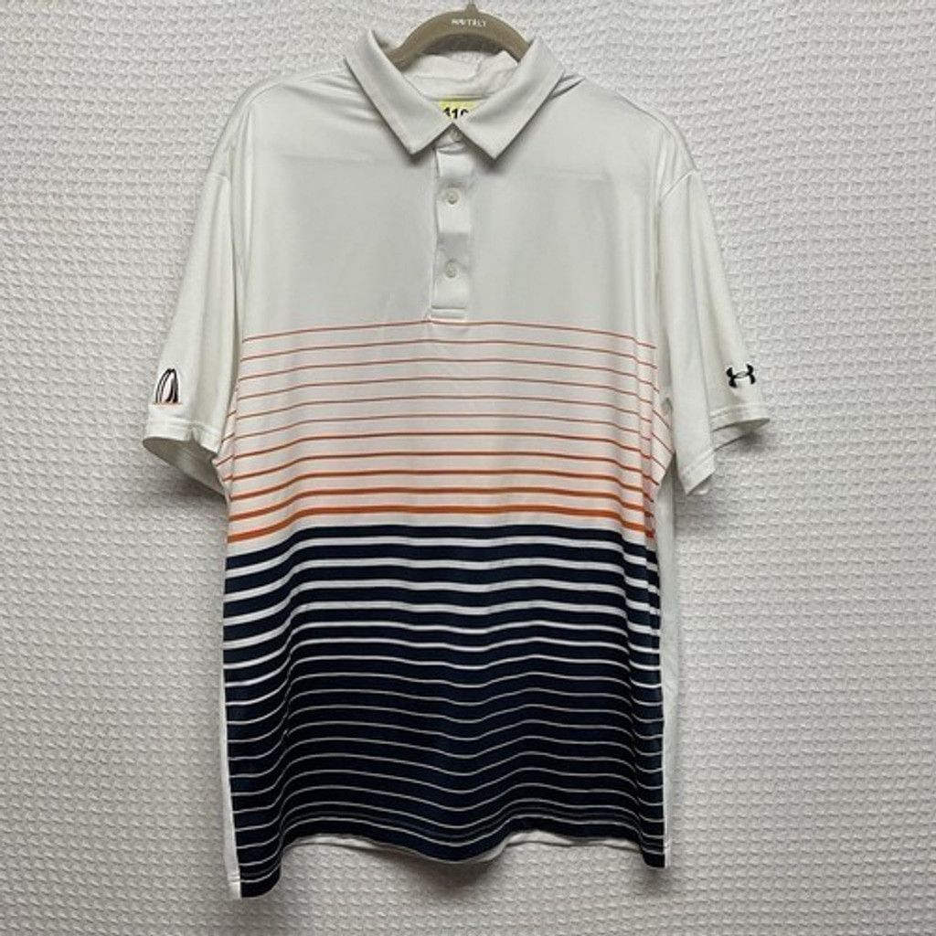 Under Armour Under Armour The Playoff Stripe Performance PoloShirt Men XL Size US XL / EU 56 / 4 - 8 Thumbnail