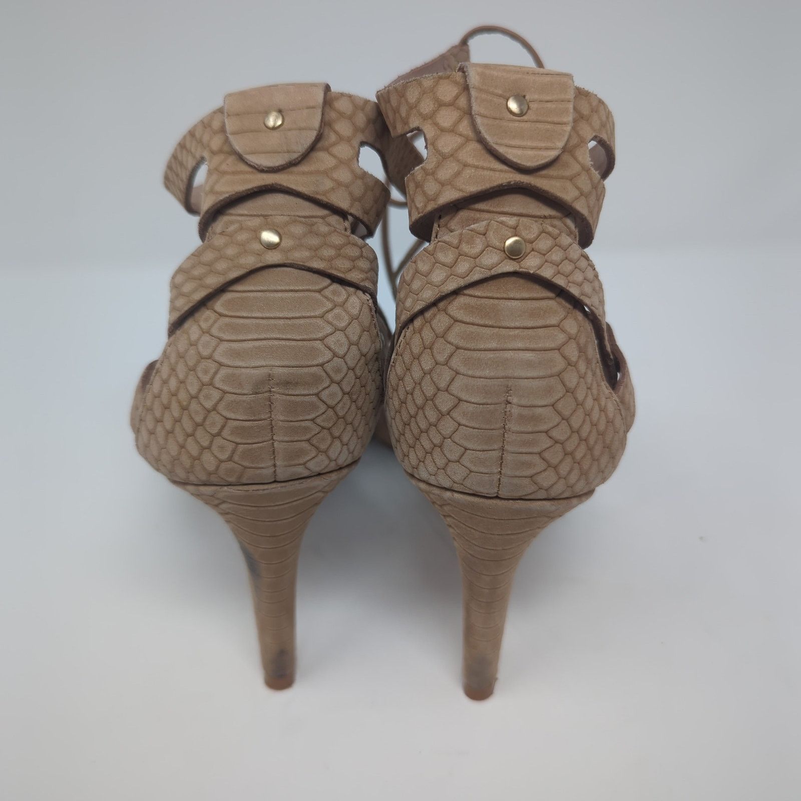 Vince Camuto Vince Camuto Suede Snake Print Leather Heels Womens Size 8.5 Size US 8.5 / IT 38.5 - 5 Thumbnail
