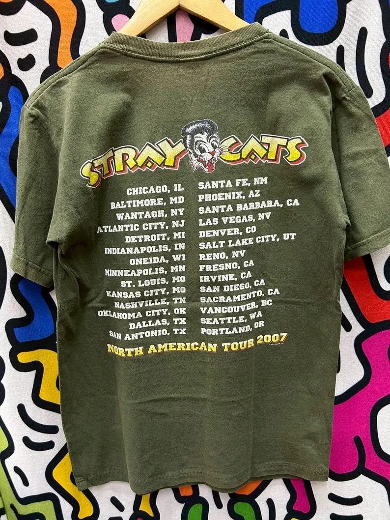 Vintage Vintage 2000s Stray Cats tshirt size M Size US M / EU 48-50 / 2 - 3 Thumbnail