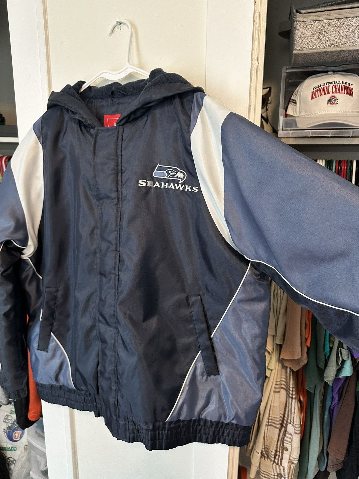NFL Seattle Seahawks Full-Zip Heavy Windbreaker Jacket Size US L / EU 52-54 / 3 - 3 Thumbnail