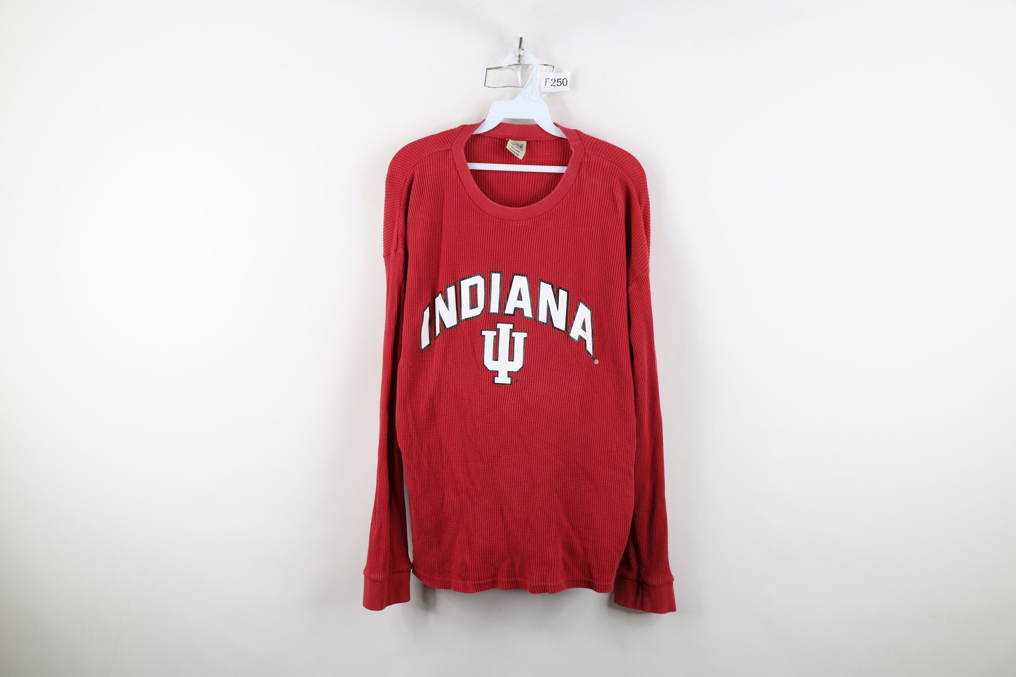 Vintage Vintage 90s Y2K Thermal Waffle Knit Long Sleeve T-Shirt Size US XL / EU 56 / 4 - 1 Thumbnail