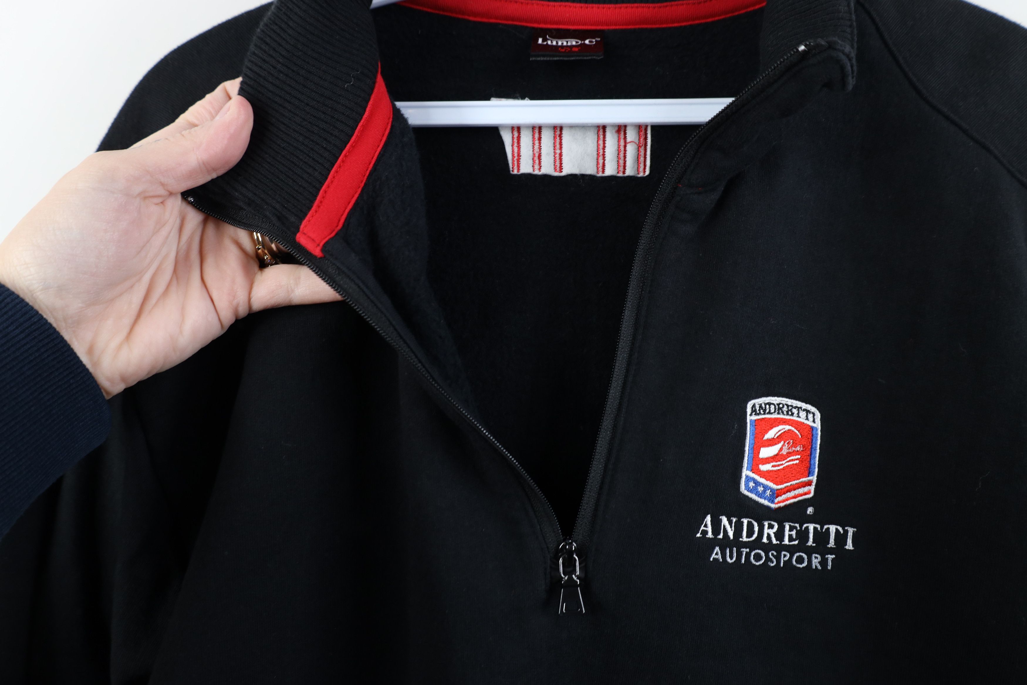 Vintage Andretti Autosport Indy Car Racing Half Zip Sweatshirt Black Size US XL / EU 56 / 4 - 5 Thumbnail