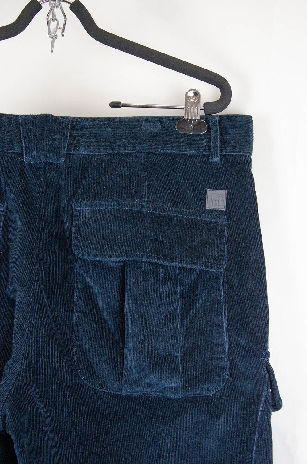 Diesel Diesel Navy Corduroy Cargo Pants - Size IT 52 Size US 36 / EU 52 - 8 Thumbnail