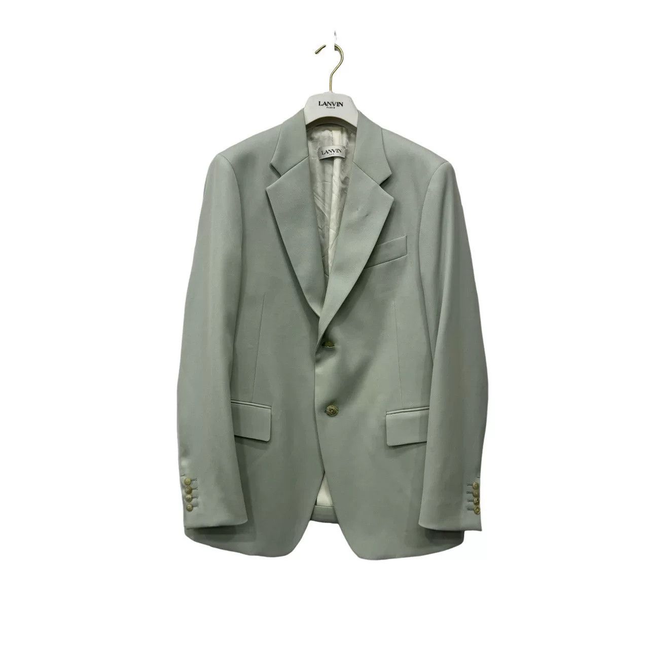 Lanvin Lanvin Light Green Blazer Size US M / EU 48-50 / 2 - 1 Thumbnail