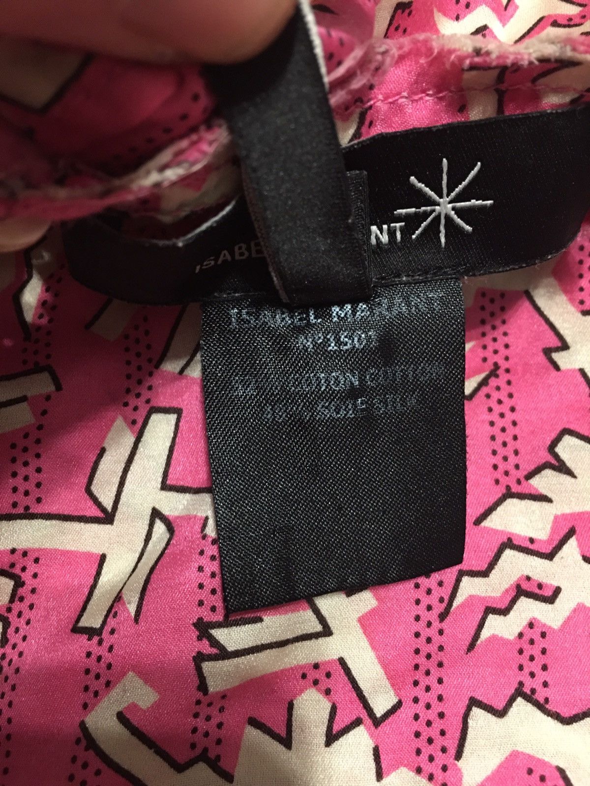 Isabel Marant Isabel Marant Pink Abstract Print Silk Blend Top Blouse Sz 2 Size XS / US 0-2 / IT 36-38 - 11 Thumbnail