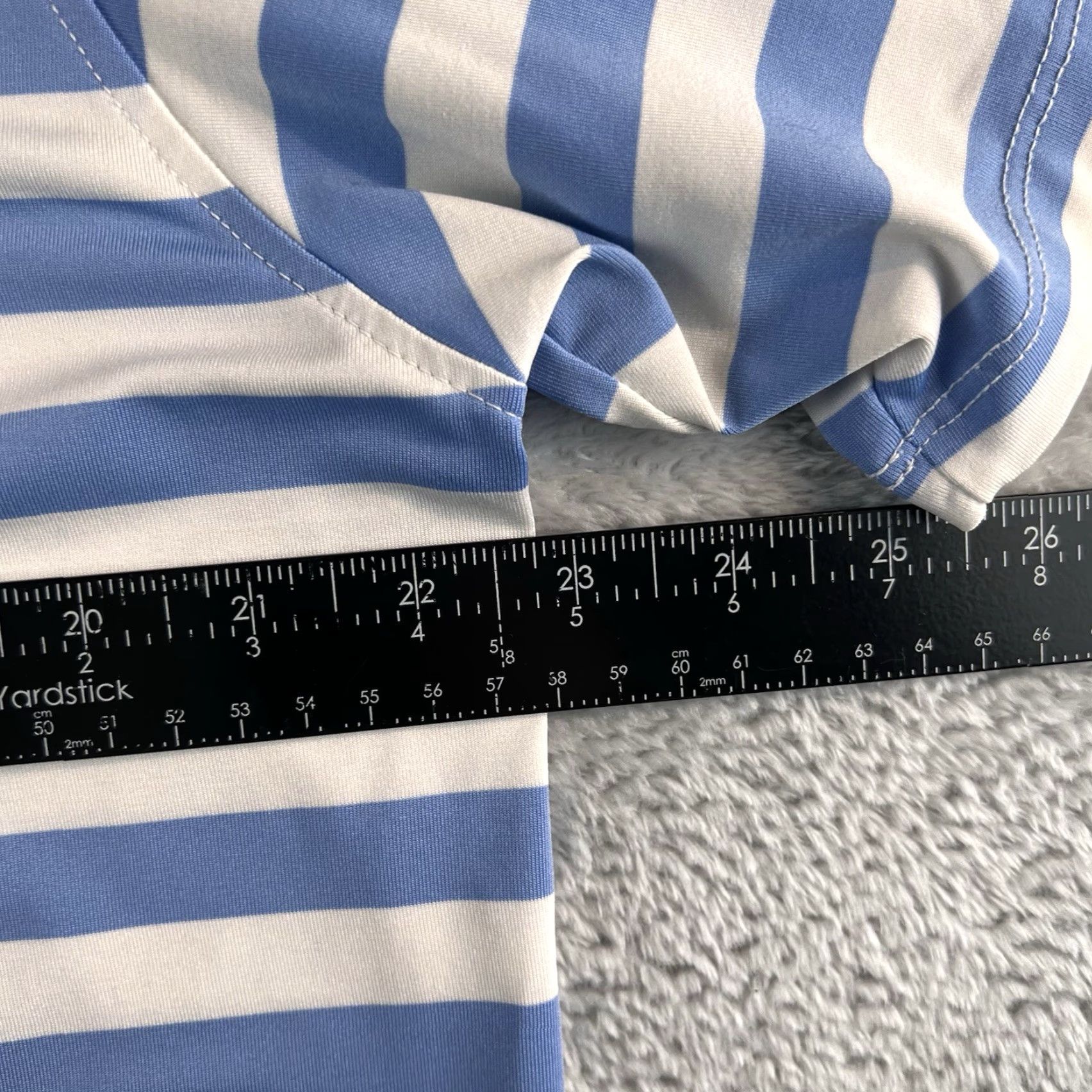Vintage Greyson 1959 Polo Mens L Blue White Striped Preppy Golf Size US L / EU 52-54 / 3 - 4 Thumbnail