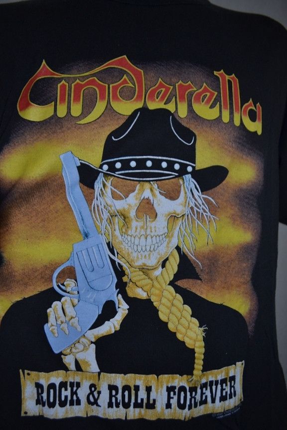 Brockum Vintage 1988 CINDERELLA Loves The South Band Tee L Size US L / EU 52-54 / 3 - 9 Thumbnail