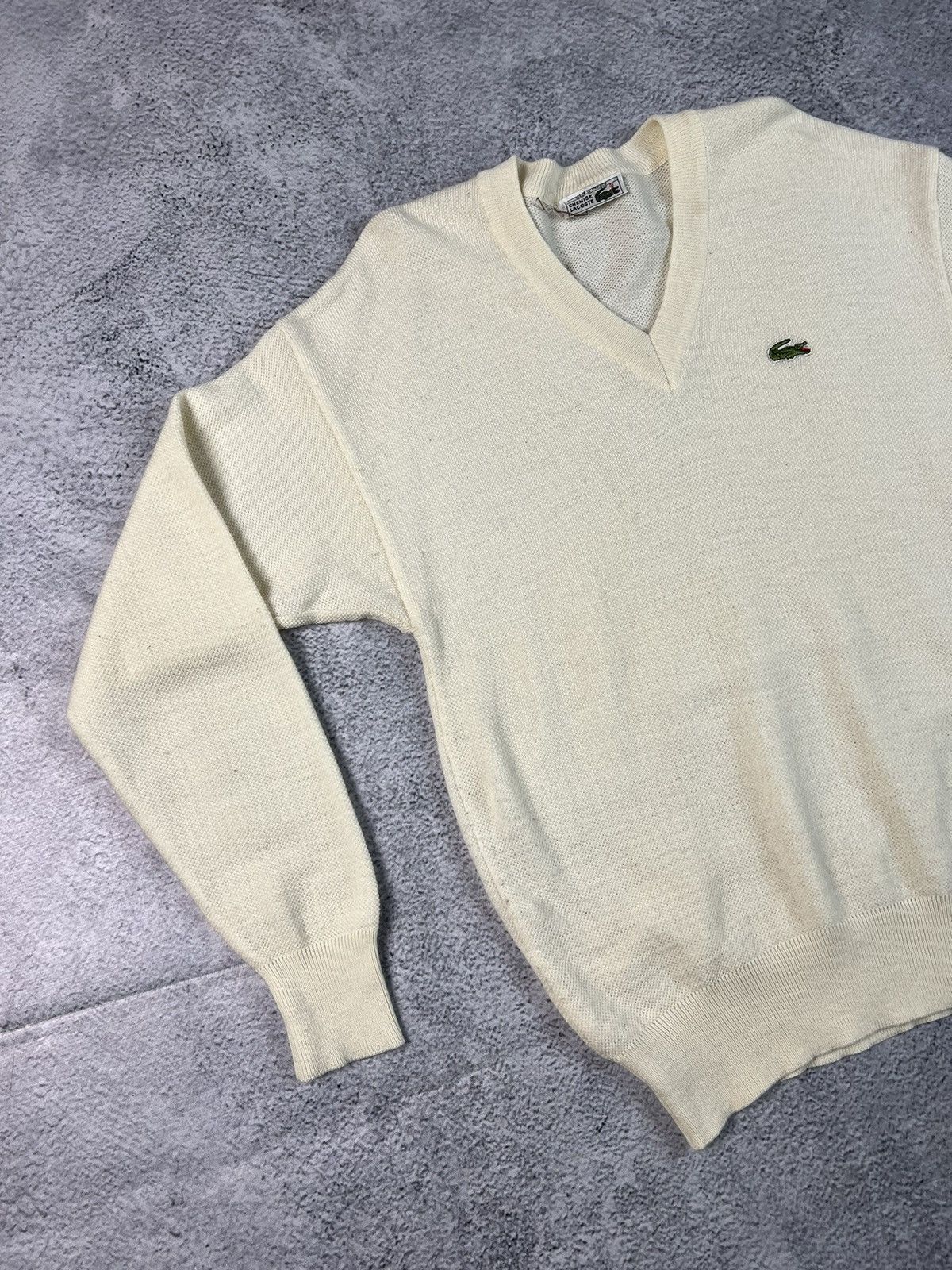 Lacoste × Vintage Vintage Lacoste Chemise knit sweater Size US L / EU 52-54 / 3 - 4 Thumbnail
