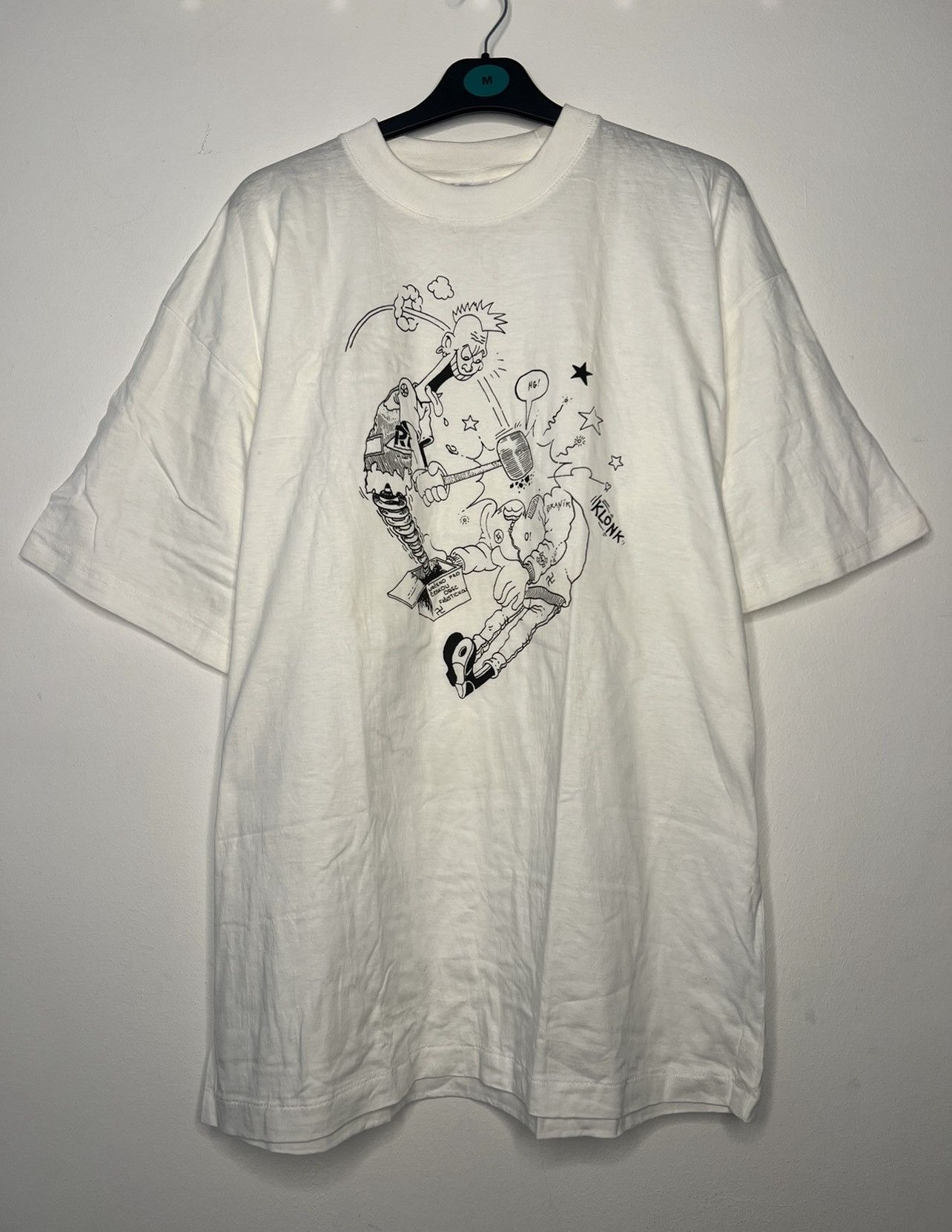 Band Tees × Vintage Vintage Fuck Off Nazi Punk Humor Tee Size US XL / EU 56 / 4 - 1 Thumbnail
