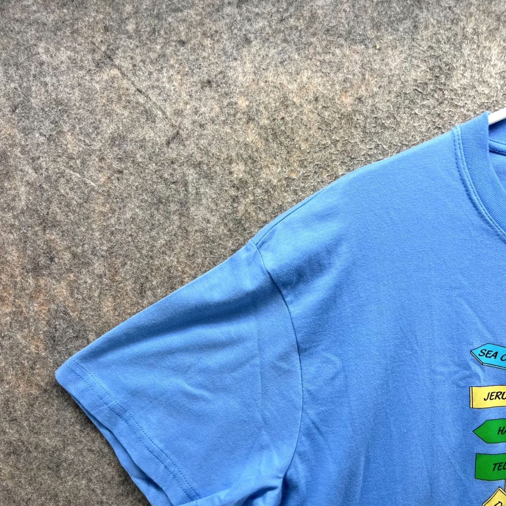 Camel The Nature Collection Shirt - Large Blue Graphic Camel Israel Tee Logo Cotton - Adult Size US L / EU 52-54 / 3 - 6 Thumbnail