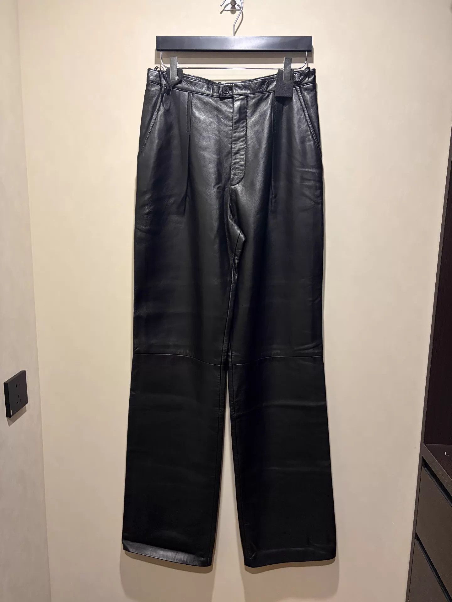 Saint Laurent Paris SAINT LAURENT FW23 SHEEPSKIN WIDE LEG PANTS 48/50 NEW Size US 32 / EU 48 - 3 Thumbnail