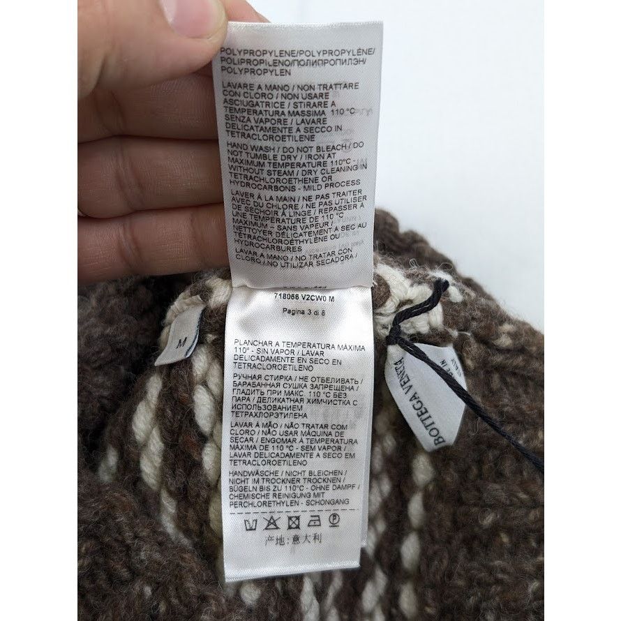 Bottega Veneta o1rshd1 Q:2/ Size: M /Dup/ Beanie Cap / Hat HW Zig Zag Wool Size ONE SIZE - 12 Thumbnail