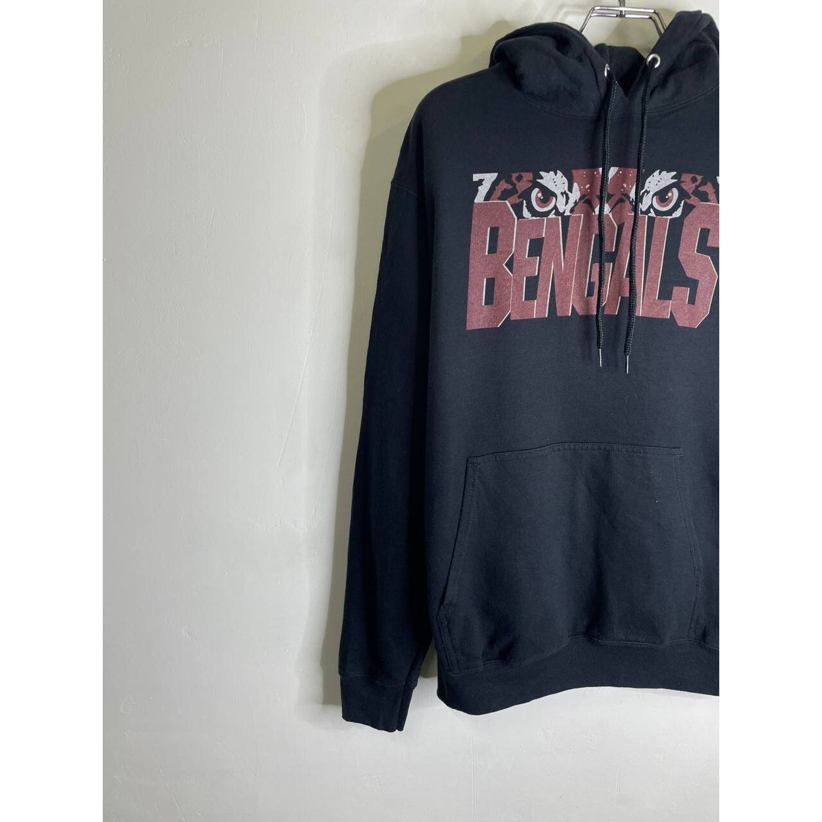 Vintage Vintage Port & Company Bengals Mascot Hoodie Black Size M Size US M / EU 48-50 / 2 - 4 Thumbnail