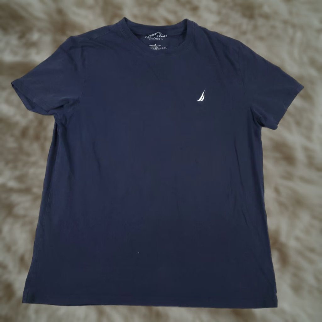 Nautica Nautica T-Shirt Mens Large Blue Casual Short Sleeve Crew Neck Size US L / EU 52-54 / 3 - 1 Thumbnail