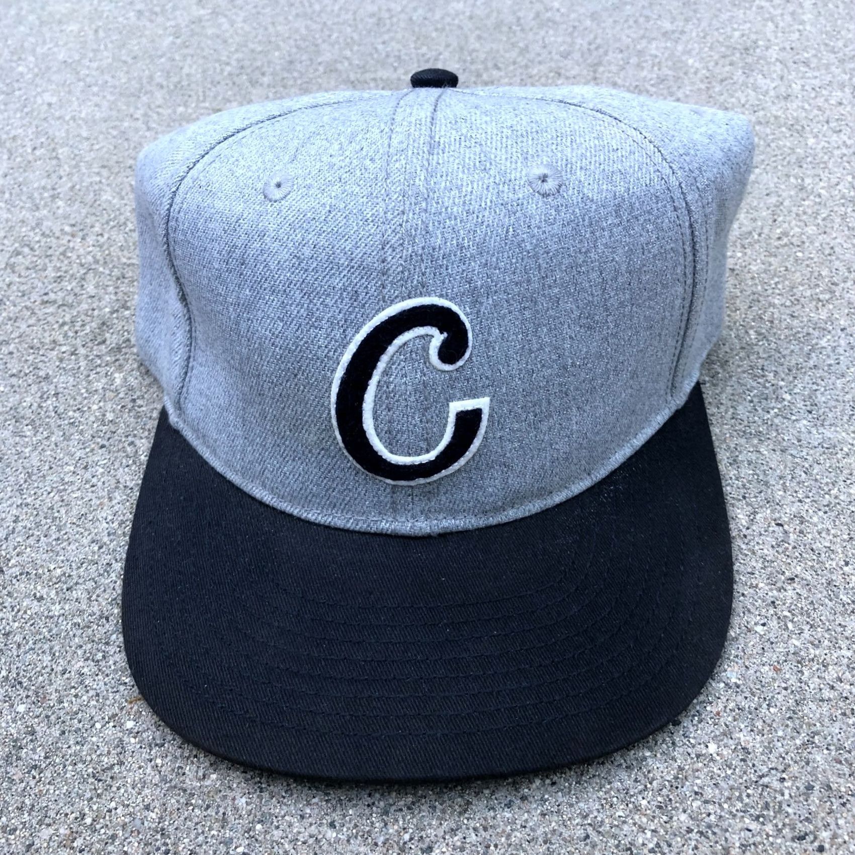 H&M H&M C Letter Logo Snapback Hat Mens One Size Grey Adjustable Cap Size ONE SIZE - 7 Thumbnail