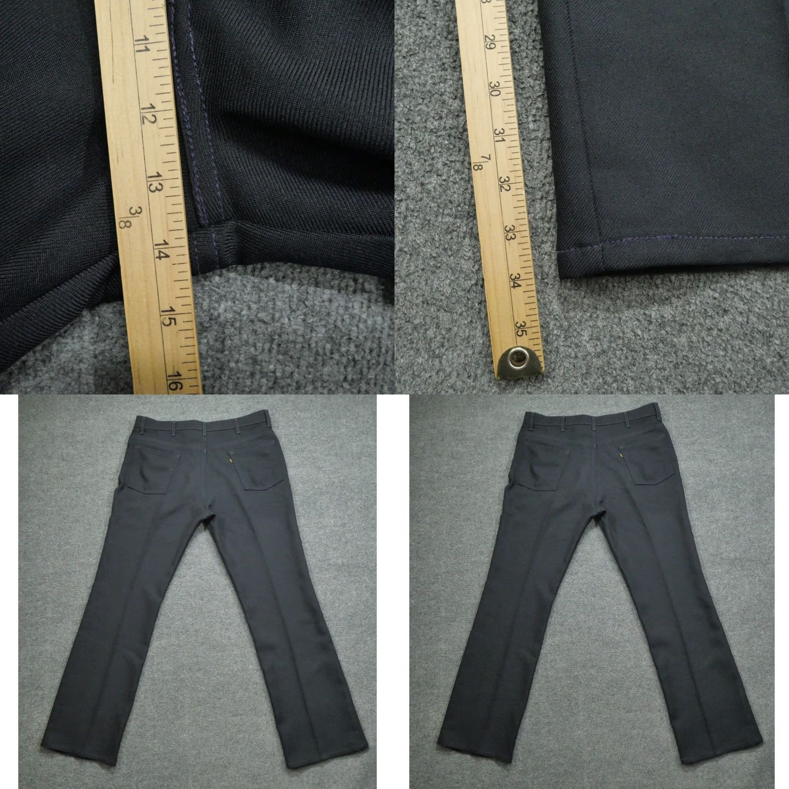 Levi's VINTAGE Levi's Pants Mens 40x34 Blue Navy Casual Bootcut 517 Polyester Y2K Size US 39 - 8 Thumbnail