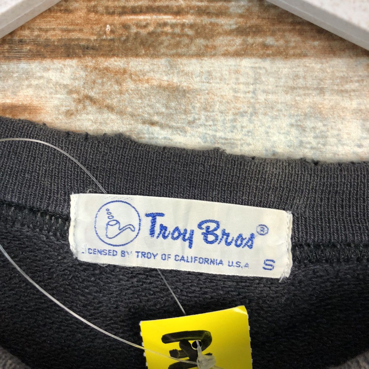 Vintage Troy Bros california usa vtg faded Black Sweatshirt #A1576 Size US S / EU 44-46 / 1 - 10 Thumbnail