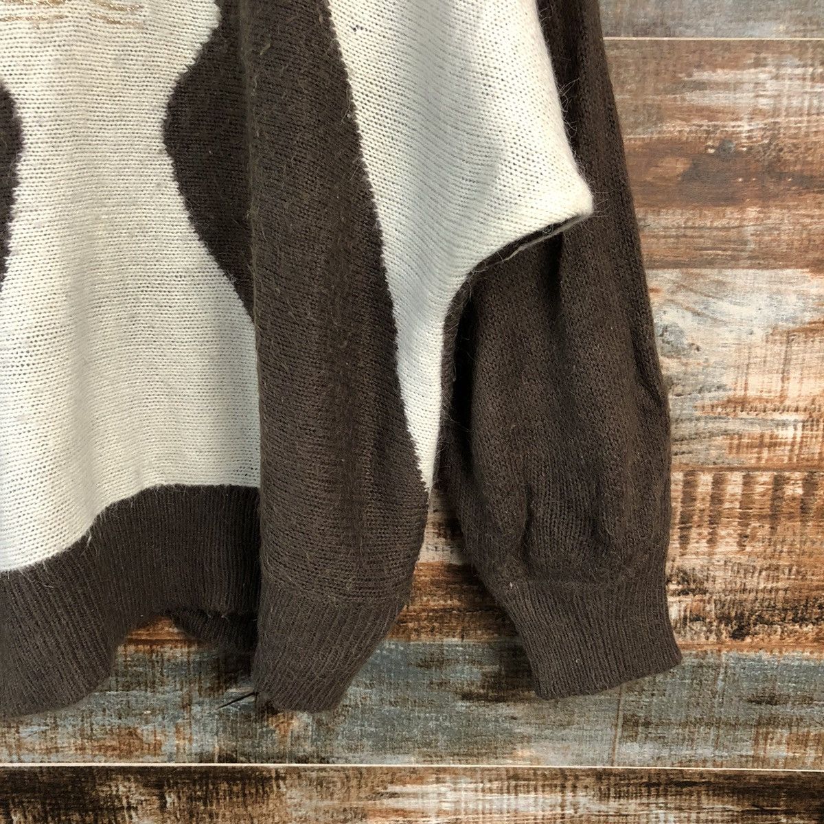 Vintage DL Honors cat vintage japan Brown Knitwear #C562 Size L / US 10 / IT 46 - 8 Thumbnail