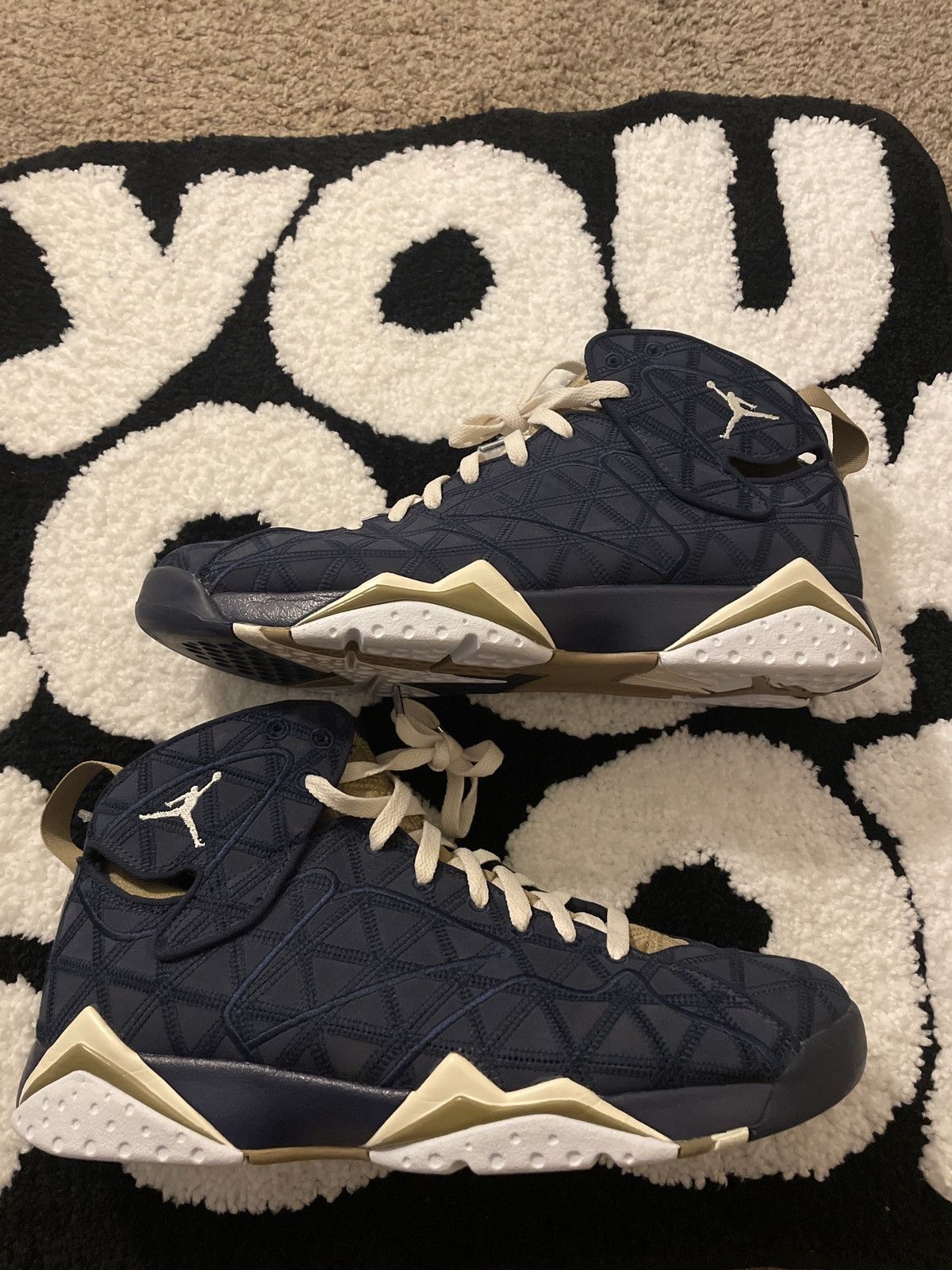 image of Jordan Nike Jordan 7 “J2K” Obsidion Shoes in Navy, Men's (Size 12)