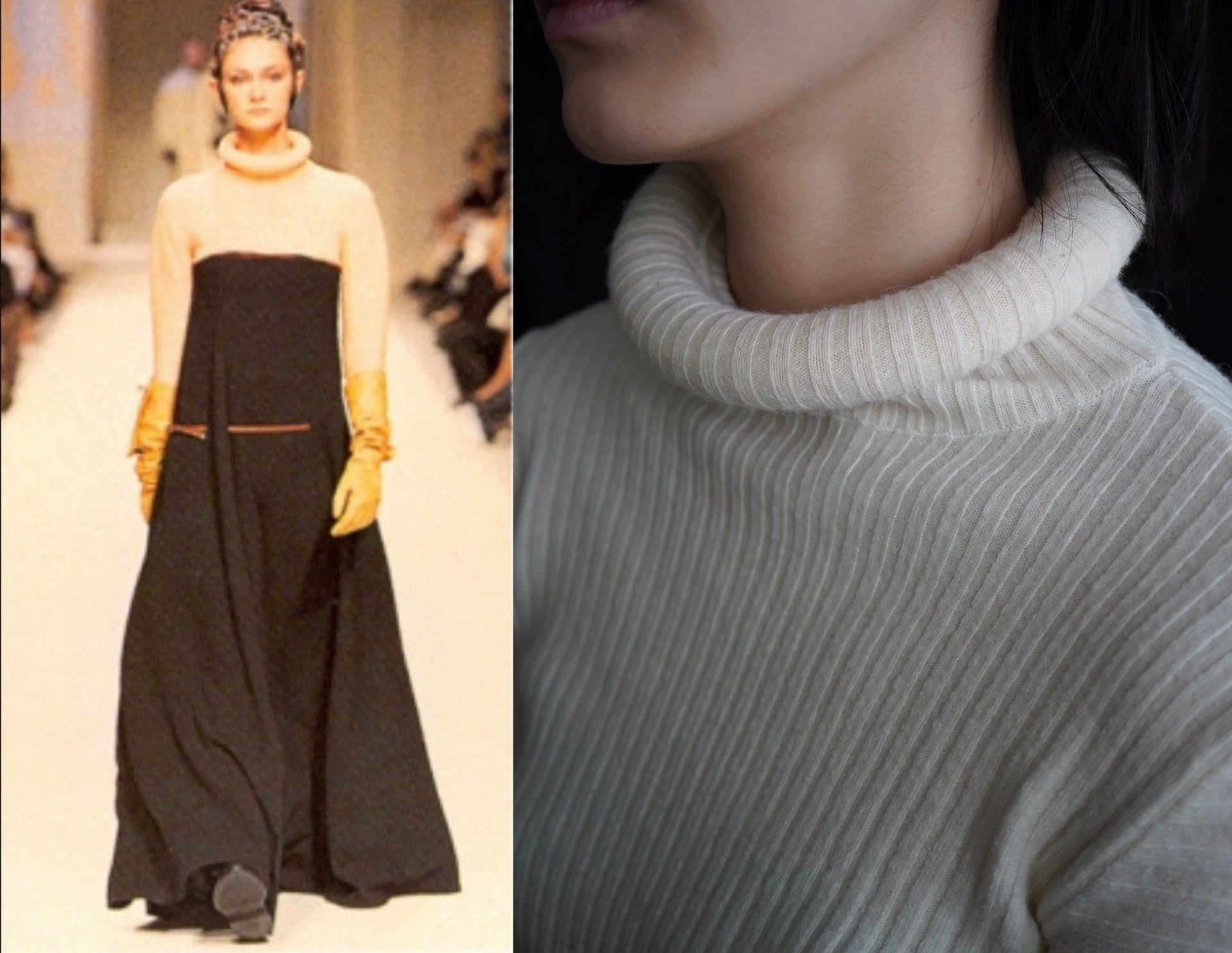 Jean Paul Gaultier JPG 1995 AW White Neck Circle Wool Knit Top XS Size XS / US 0-2 / IT 36-38 - 1 Thumbnail