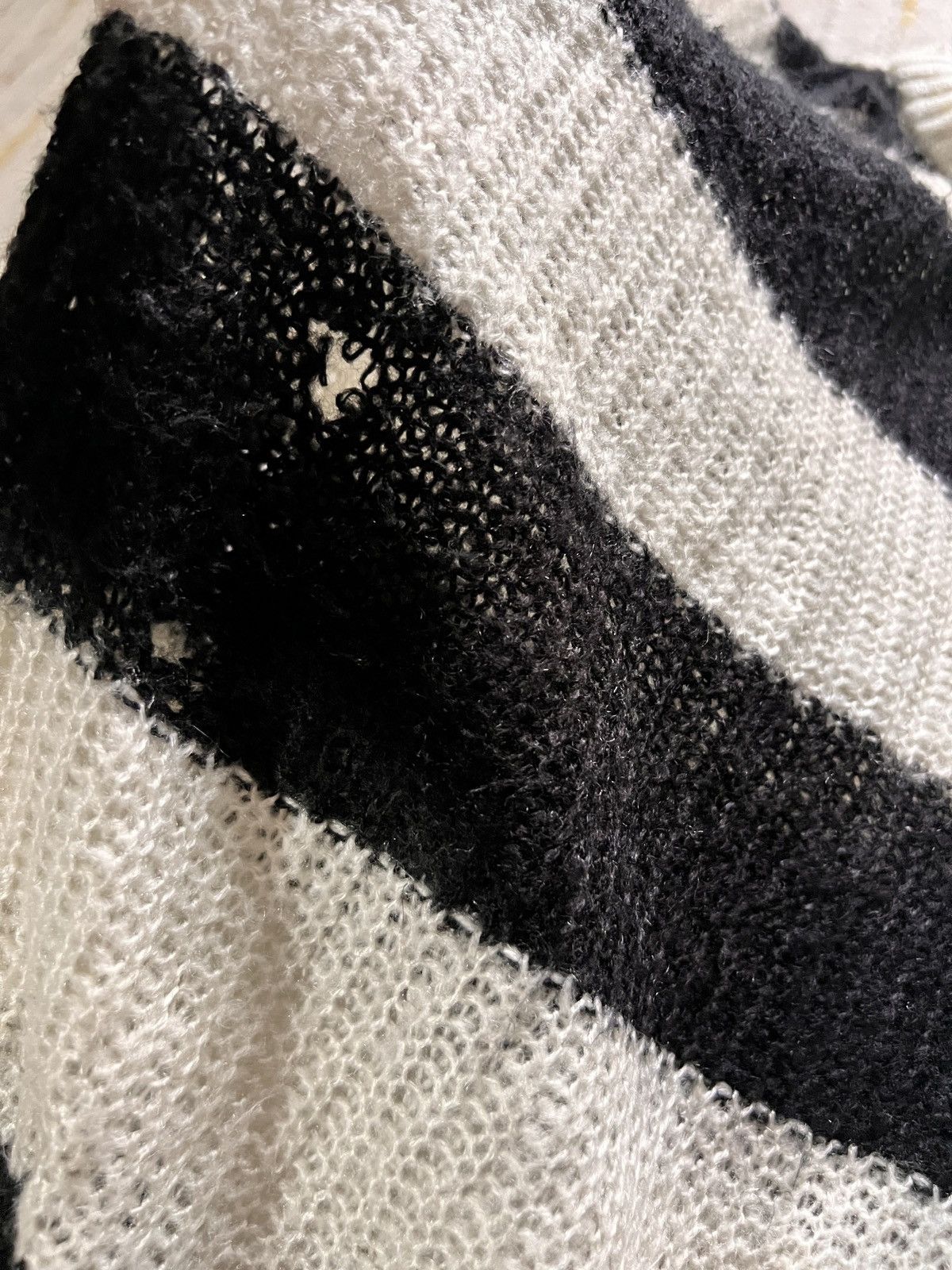 Vintage Vintage Stripe Knitted Distressed Punk Sleeveless Sweater Size US M / EU 48-50 / 2 - 8 Thumbnail