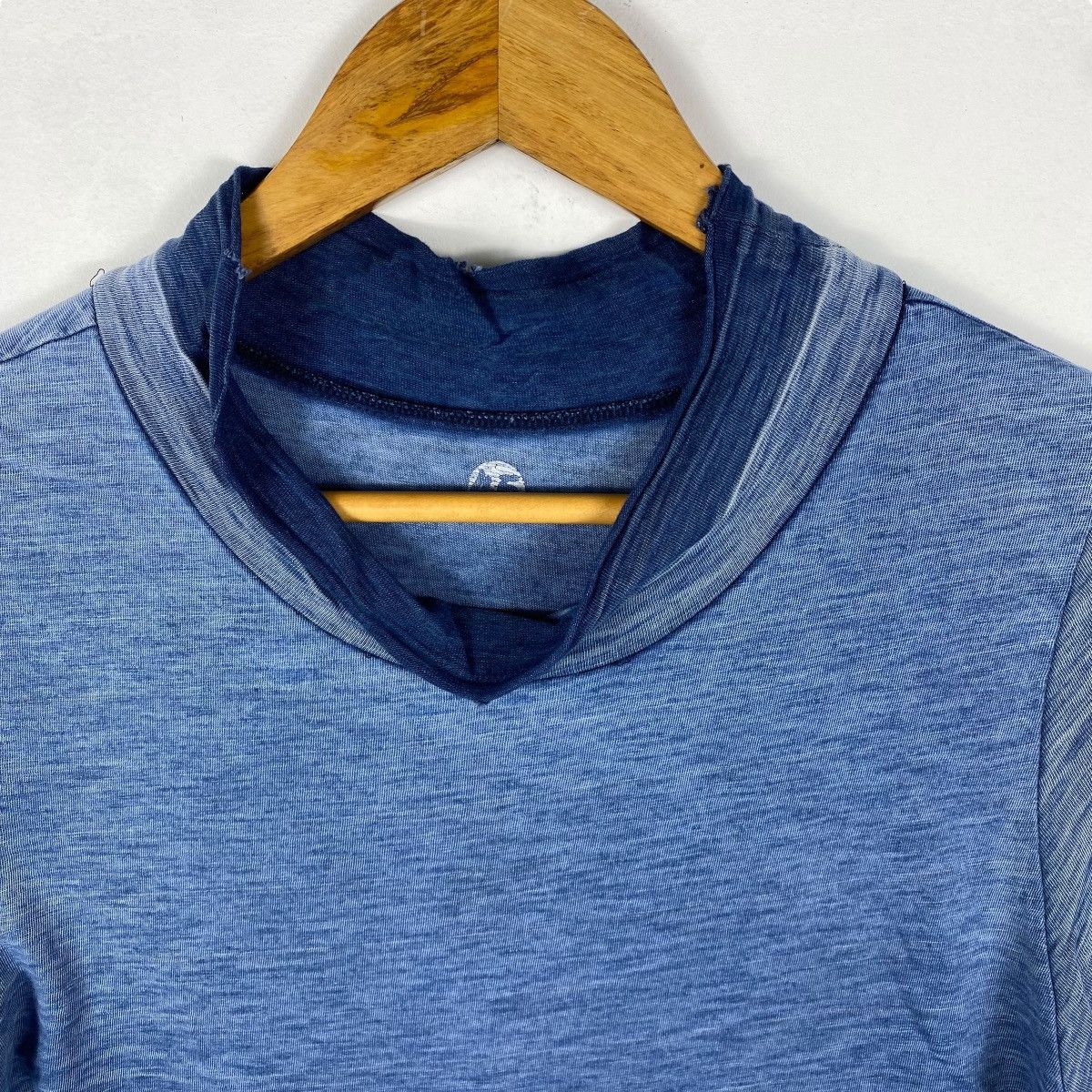 45rpm Distressed Sunfaded 45RPM Natural Indigo Tee Shirt Small Size S / US 4 / IT 40 - 2 Thumbnail