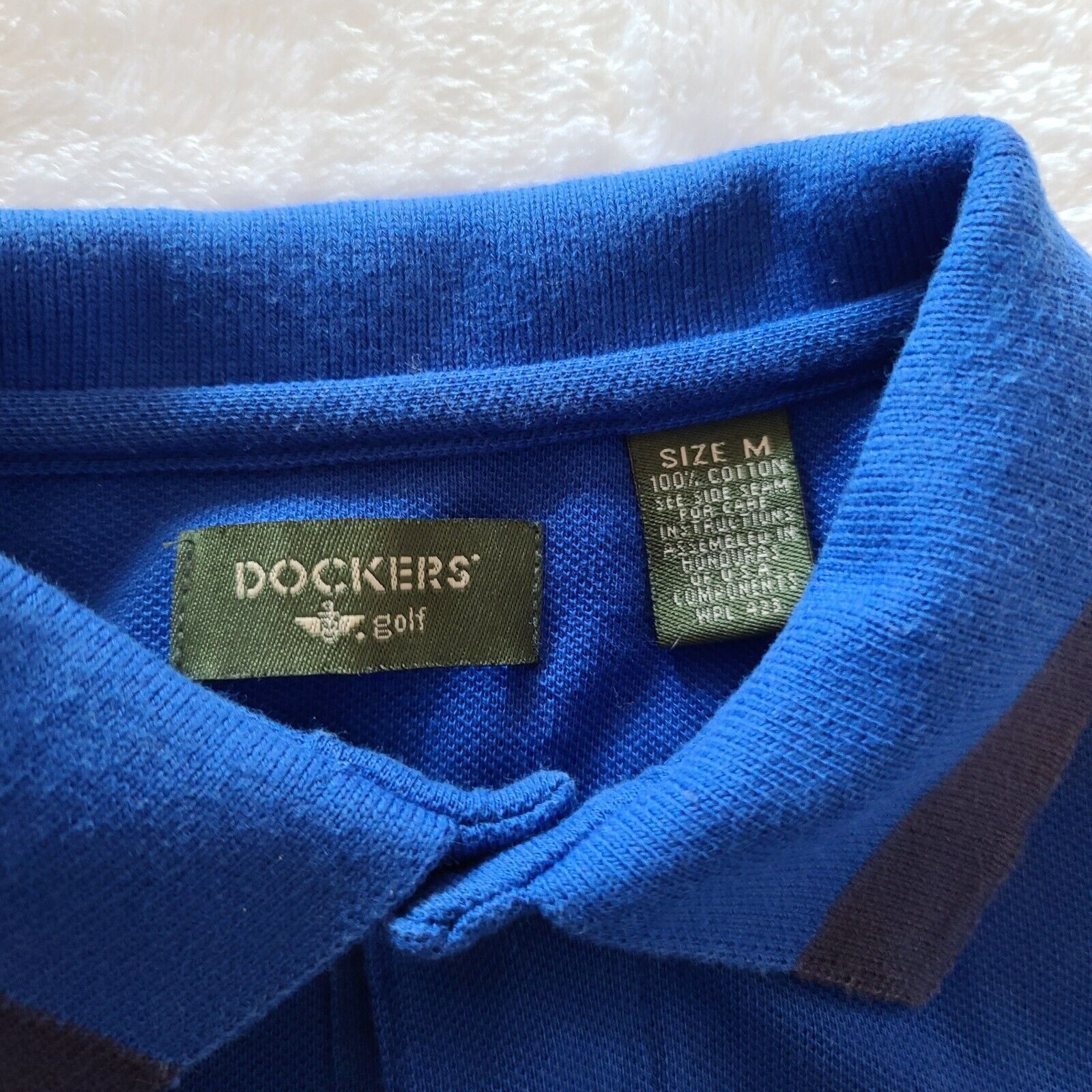 Dockers Vintage 1998 Golf Polo Navy Blue Short Sleeve Shirt Size US M / EU 48-50 / 2 - 5 Thumbnail
