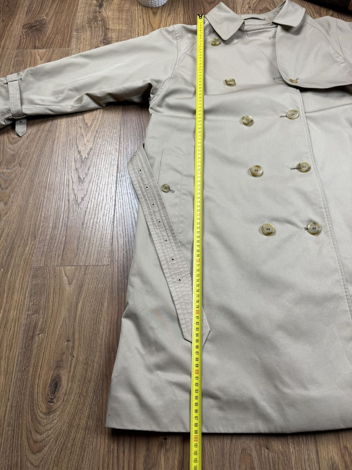 Burberry Vintage trench coat Burberry original luxury streetwear item Size L / US 10 / IT 46 - 8 Thumbnail