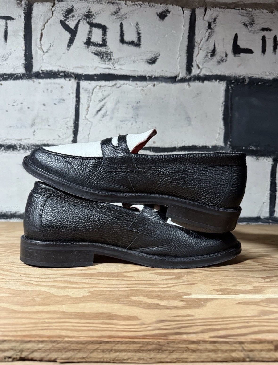Aime Leon Dore Aime Leon Dore Penny Loafer BLACK / WHITE SS22FD000 Mens 12 Size US 12 / EU 45 - 7 Thumbnail
