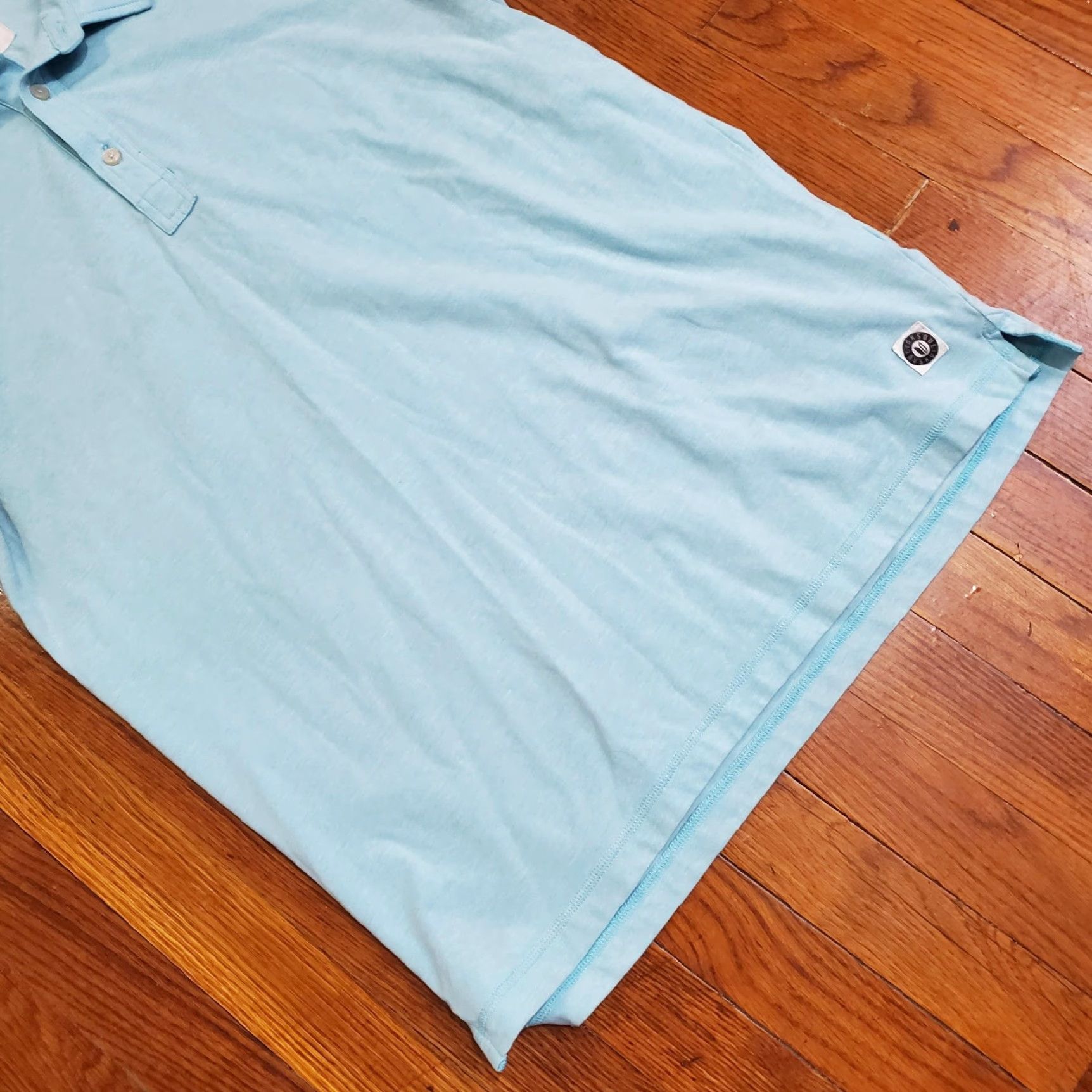 Vintage Linksoul Polo Shirt Mens M Blue Tempus Fugit Golf Performance Stretch Size US M / EU 48-50 / 2 - 2 Thumbnail