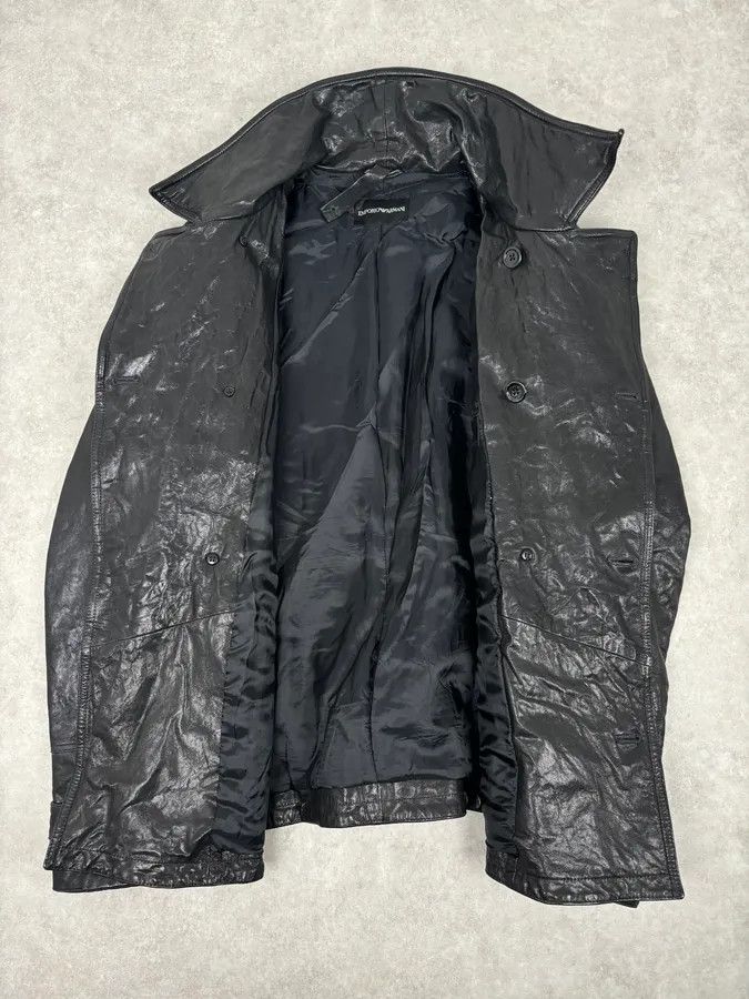 Emporio Armani AW2007 Emporio Armani Multi-Pocket Black Leather Jacket Size US L / EU 52-54 / 3 - 7 Thumbnail
