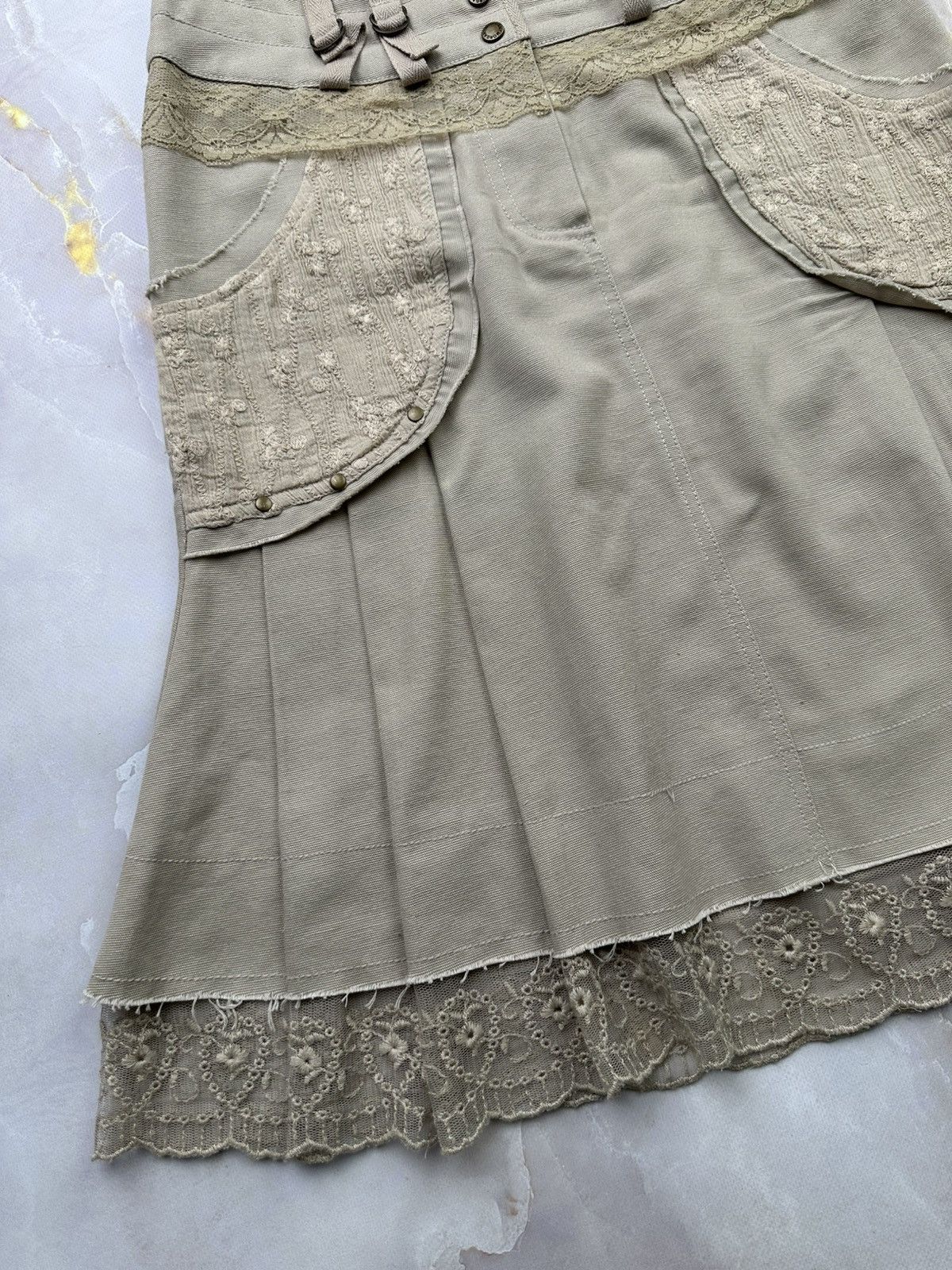 Japanese Brand Vintage Flared Skirt Size 24" / US 00 / IT 34 - 4 Thumbnail