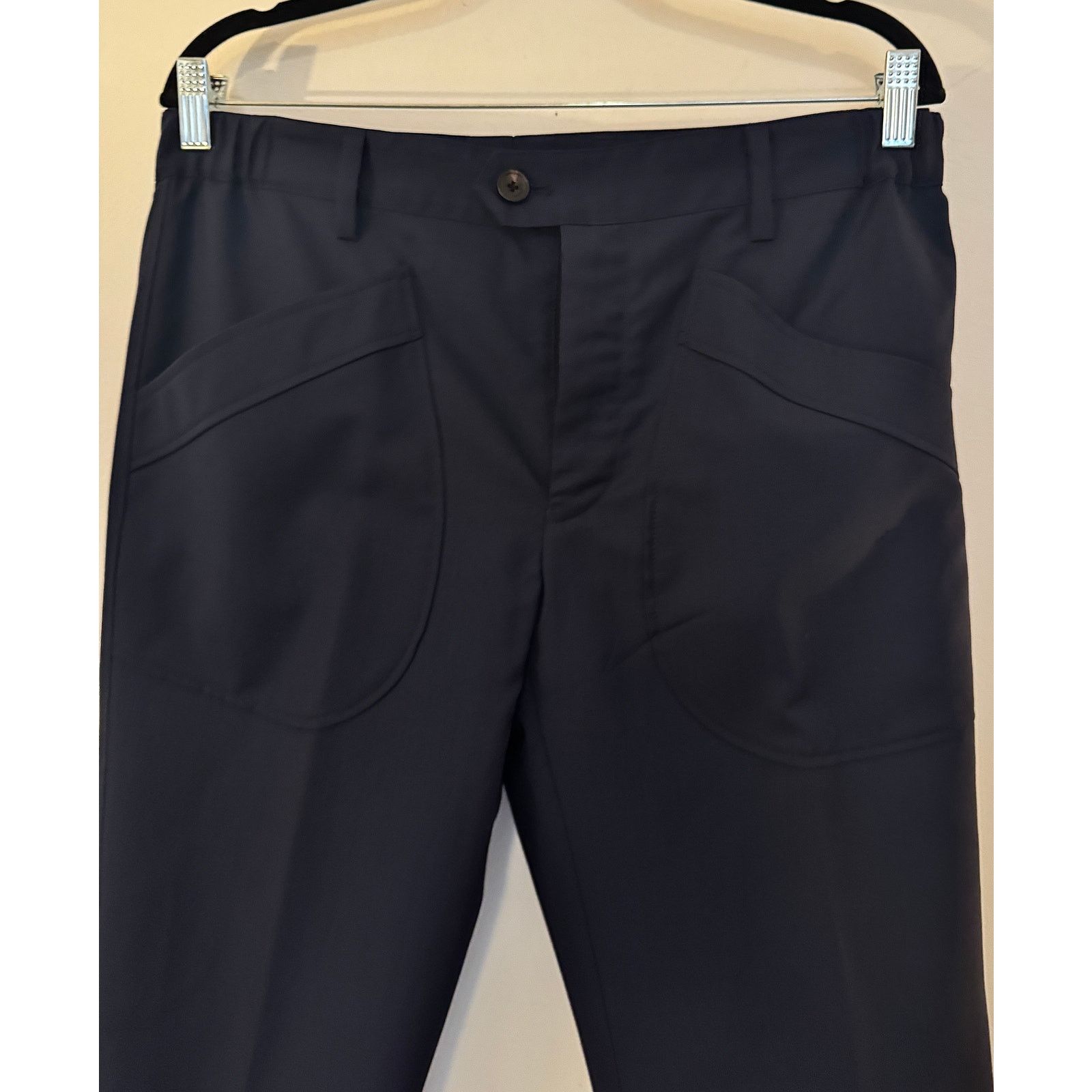 Lanvin Lanvin NWT Button Hem Navy Blue Pants Size US 32 / EU 48 - 3 Thumbnail