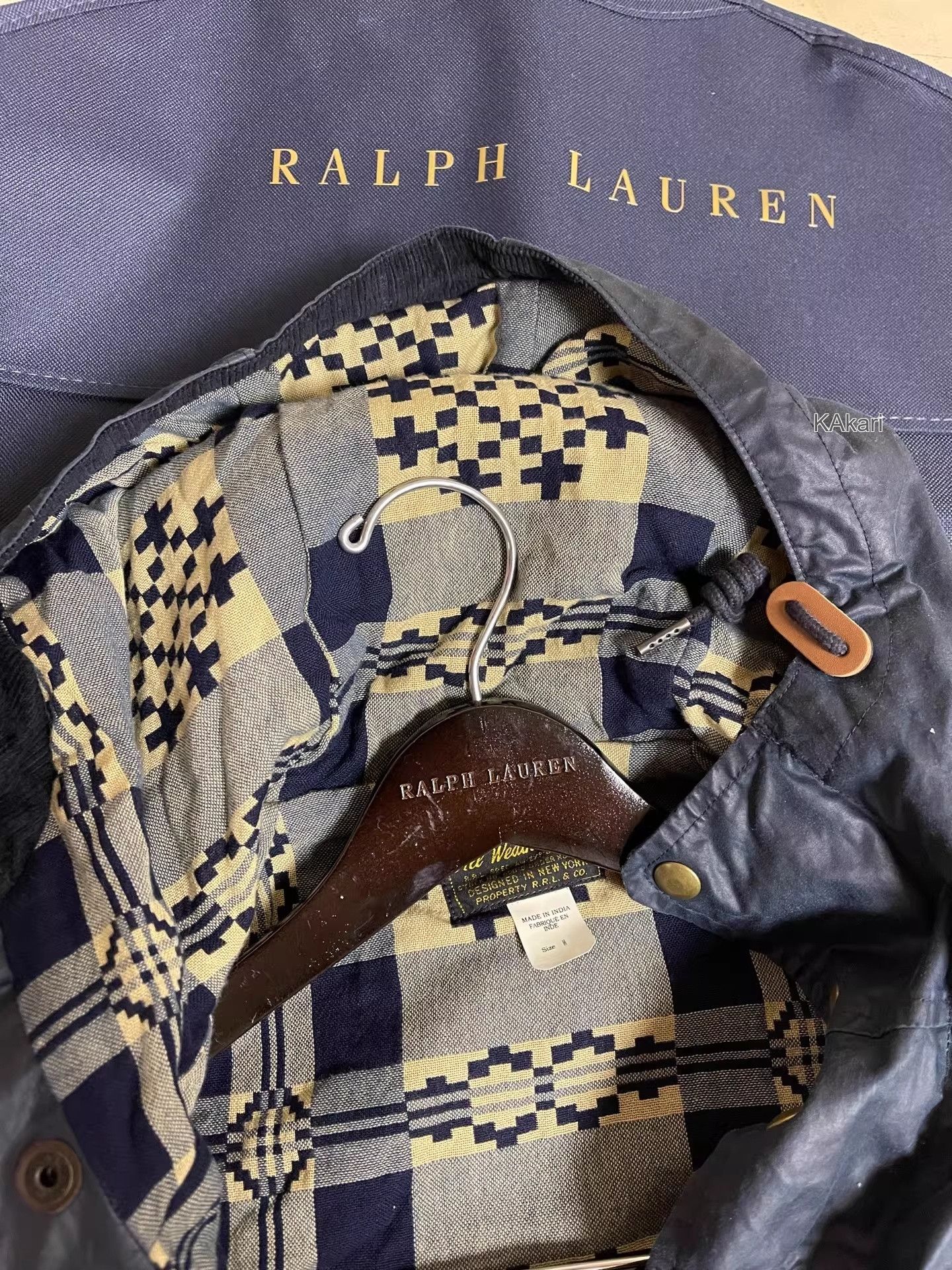 RRL Ralph Lauren RRL Vintage Waxed Hooded Trench Jacket Size US M / EU 48-50 / 2 - 2 Thumbnail