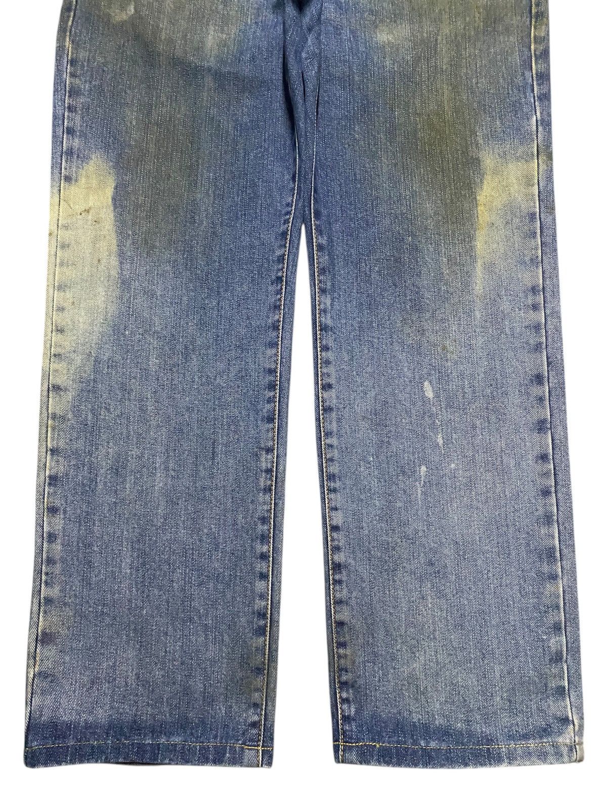 Jun Takahashi Vintage Japanese Brand Edwin 404 Dirty Bleach Loose Jeans Size US 33 - 5 Thumbnail