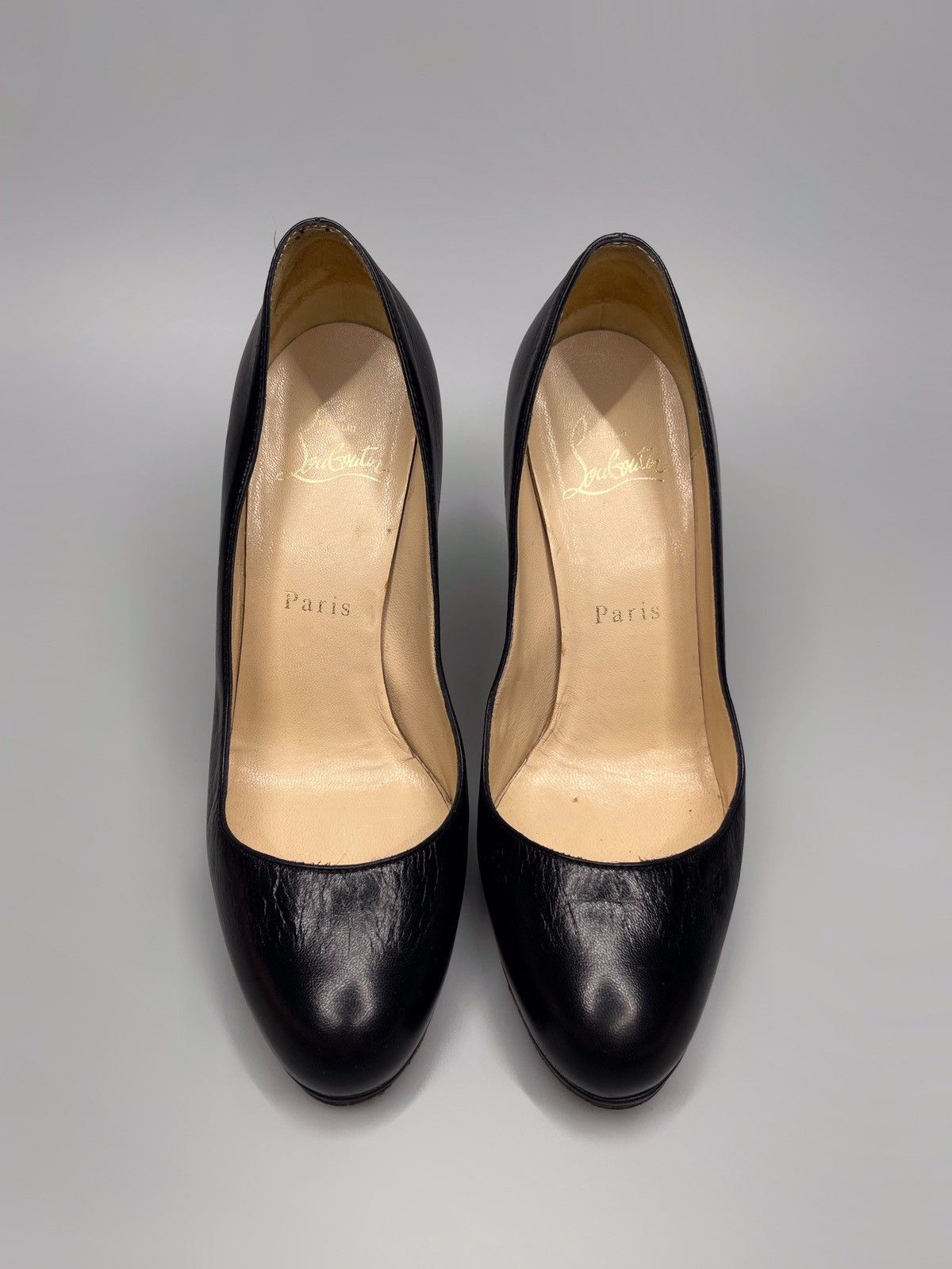 Christian Louboutin Christian Louboutin Leather Heels Black Size US 5.5 / IT 35.5 - 4 Thumbnail