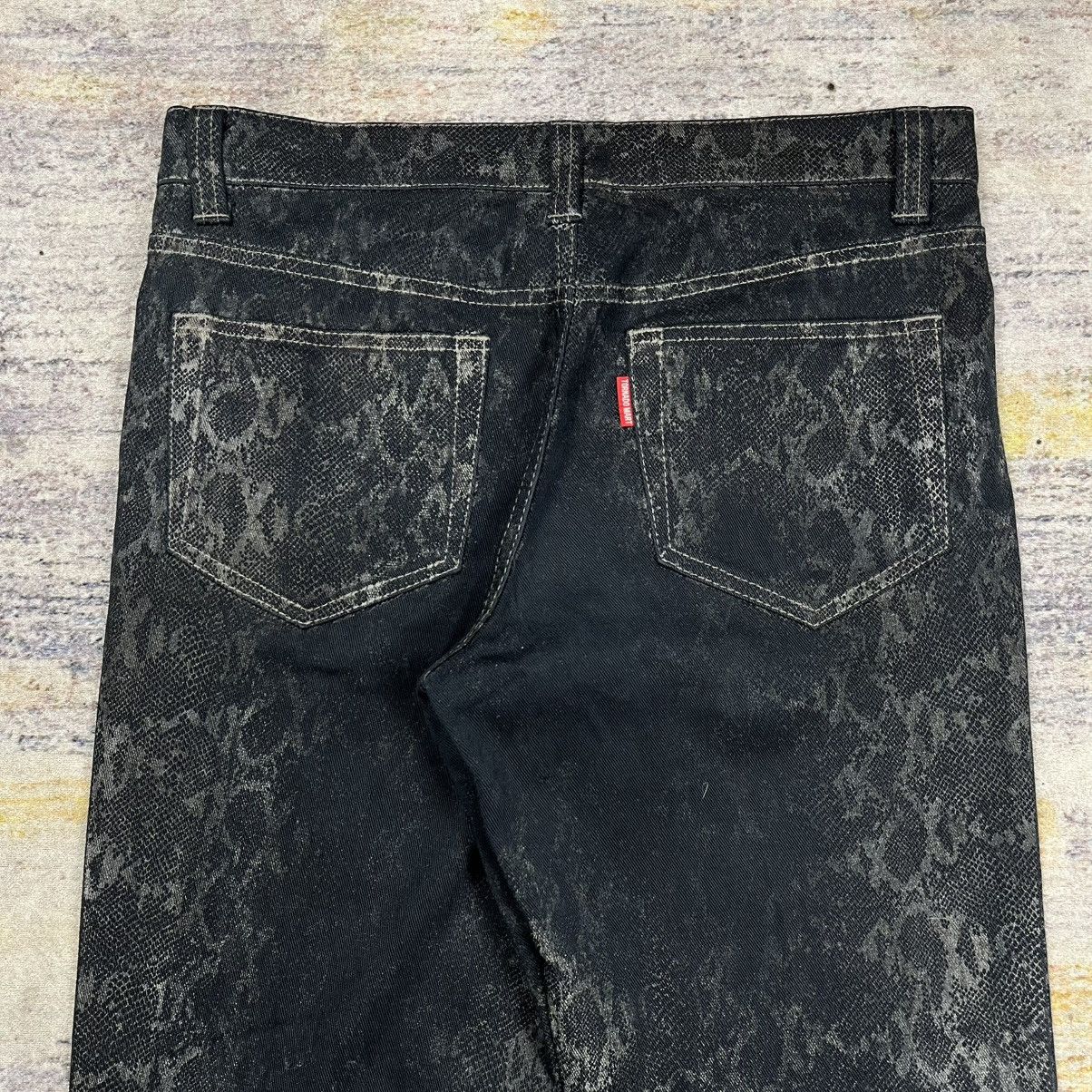 Tornado Mart 00s Tornado mart phyton snake skin flared pants vkei style Size US 30 / EU 46 - 5 Thumbnail