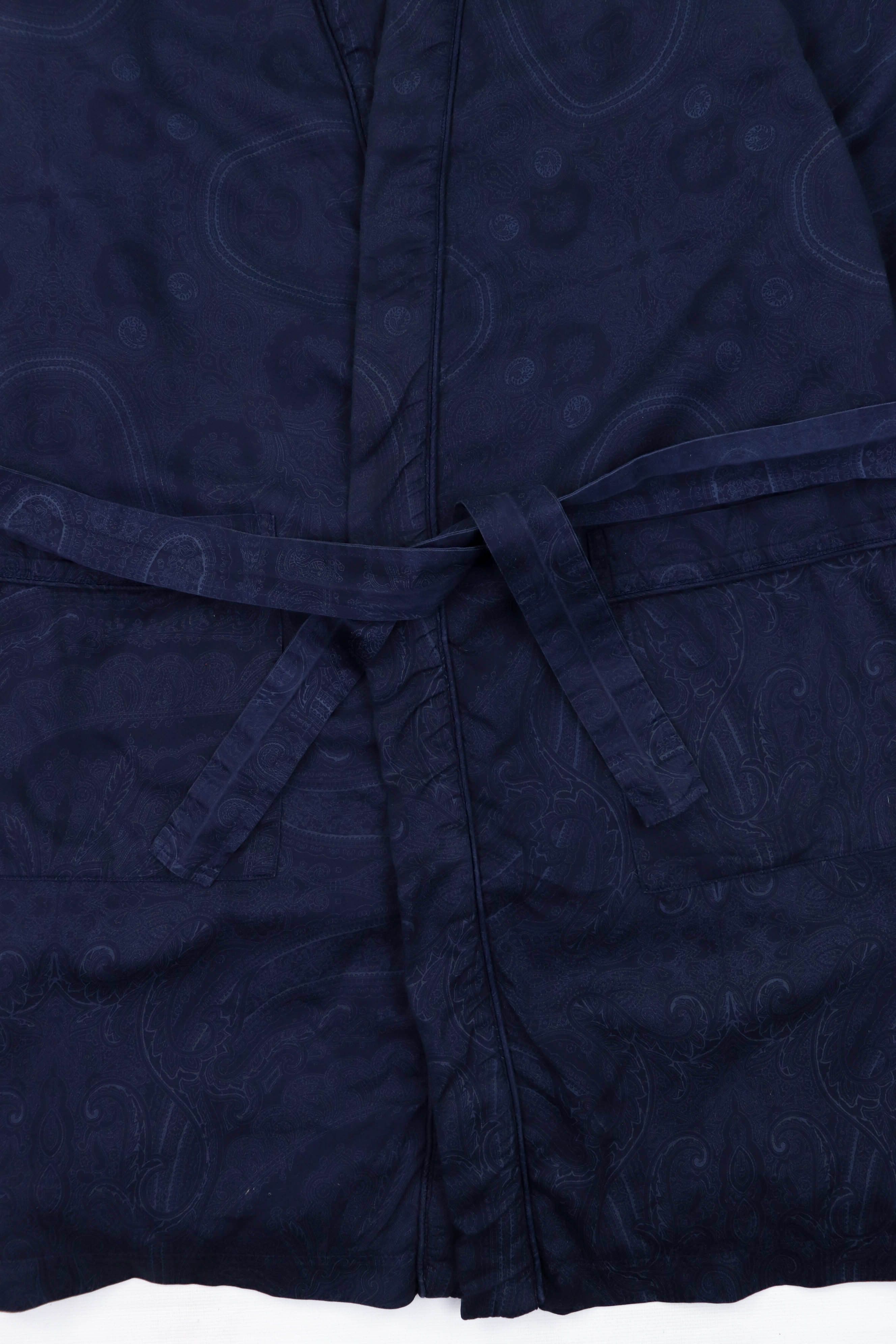 Polo Ralph Lauren Ralph Lauren Dark Blue Paisley Printed Graphics Bath Robe Size US M / EU 48-50 / 2 - 6 Thumbnail