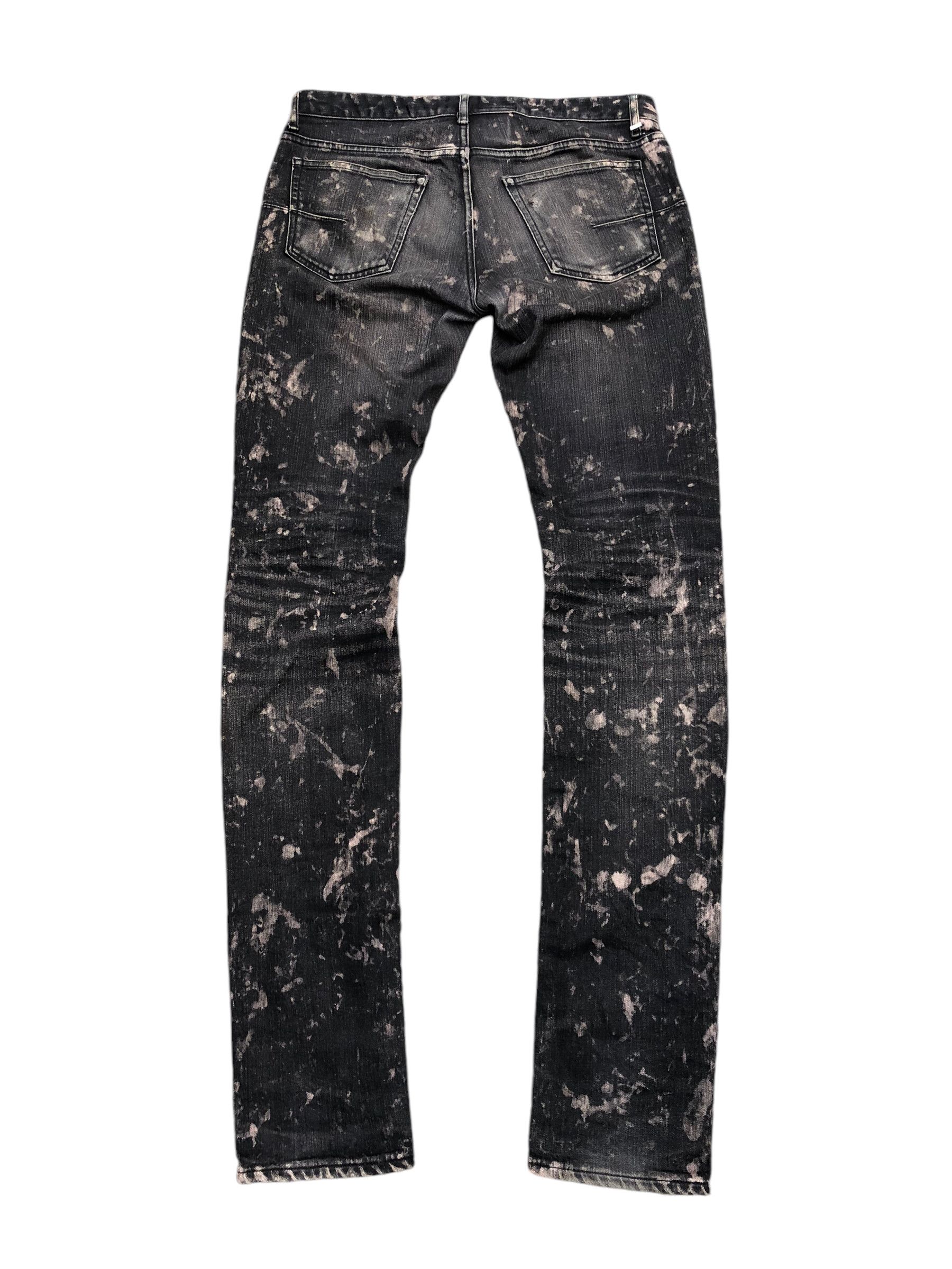 Dior 💯🔥DIOR HOMME Bleached Splatter Slim Pant Size US 31 - 1 Thumbnail