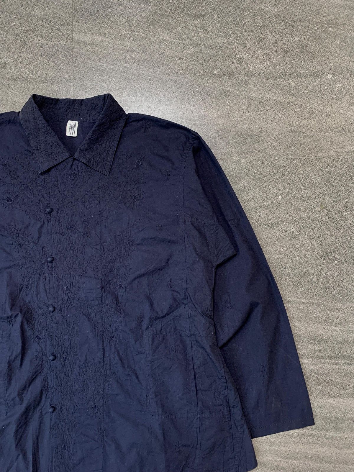 Issey Miyake FREE TAX! HAAT Embroidery Floral Laces Shirt - Medium Size US M / EU 48-50 / 2 - 2 Thumbnail